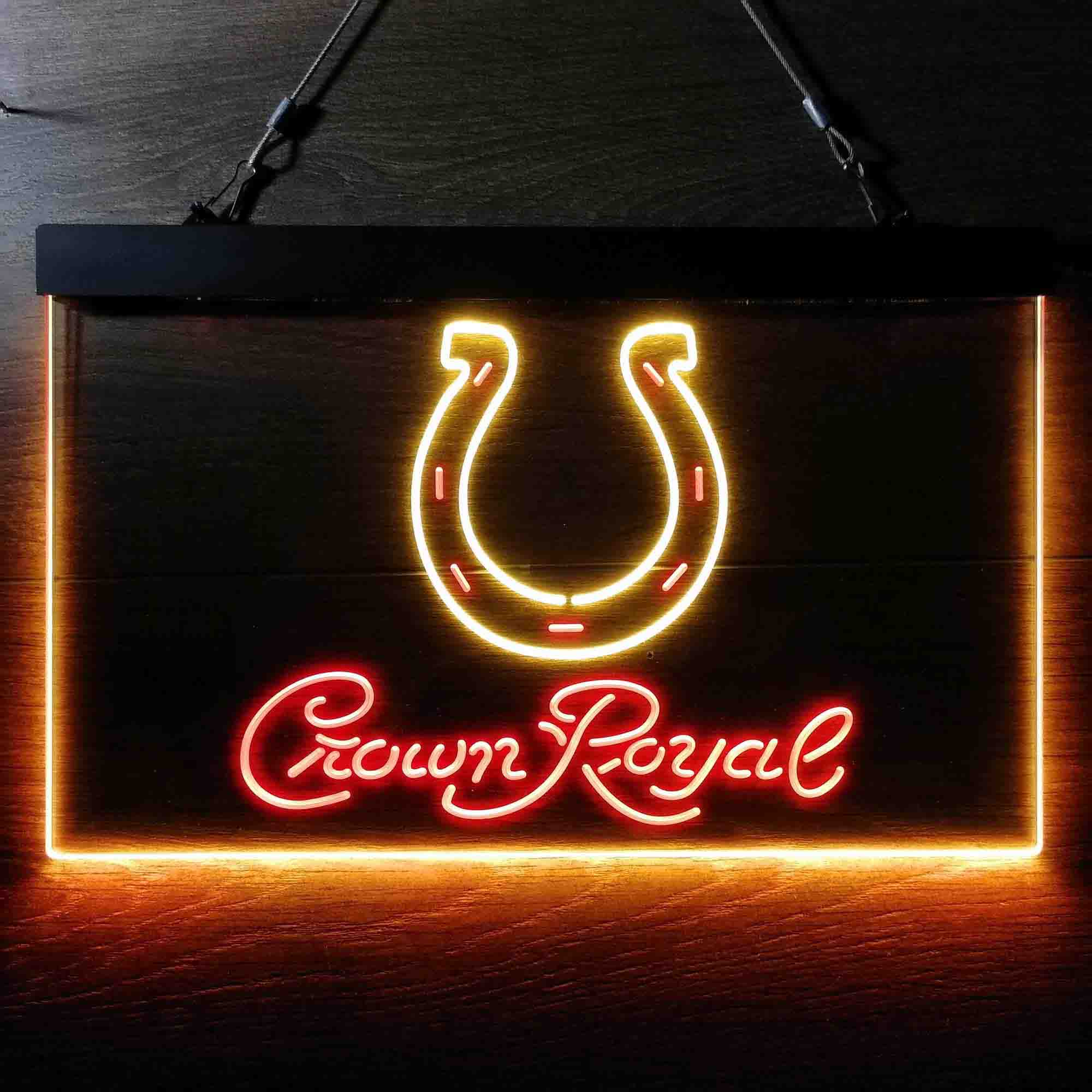 Indianapolis Colts Crown Royal Bar Neon-Like LED Sign - ProLedSign