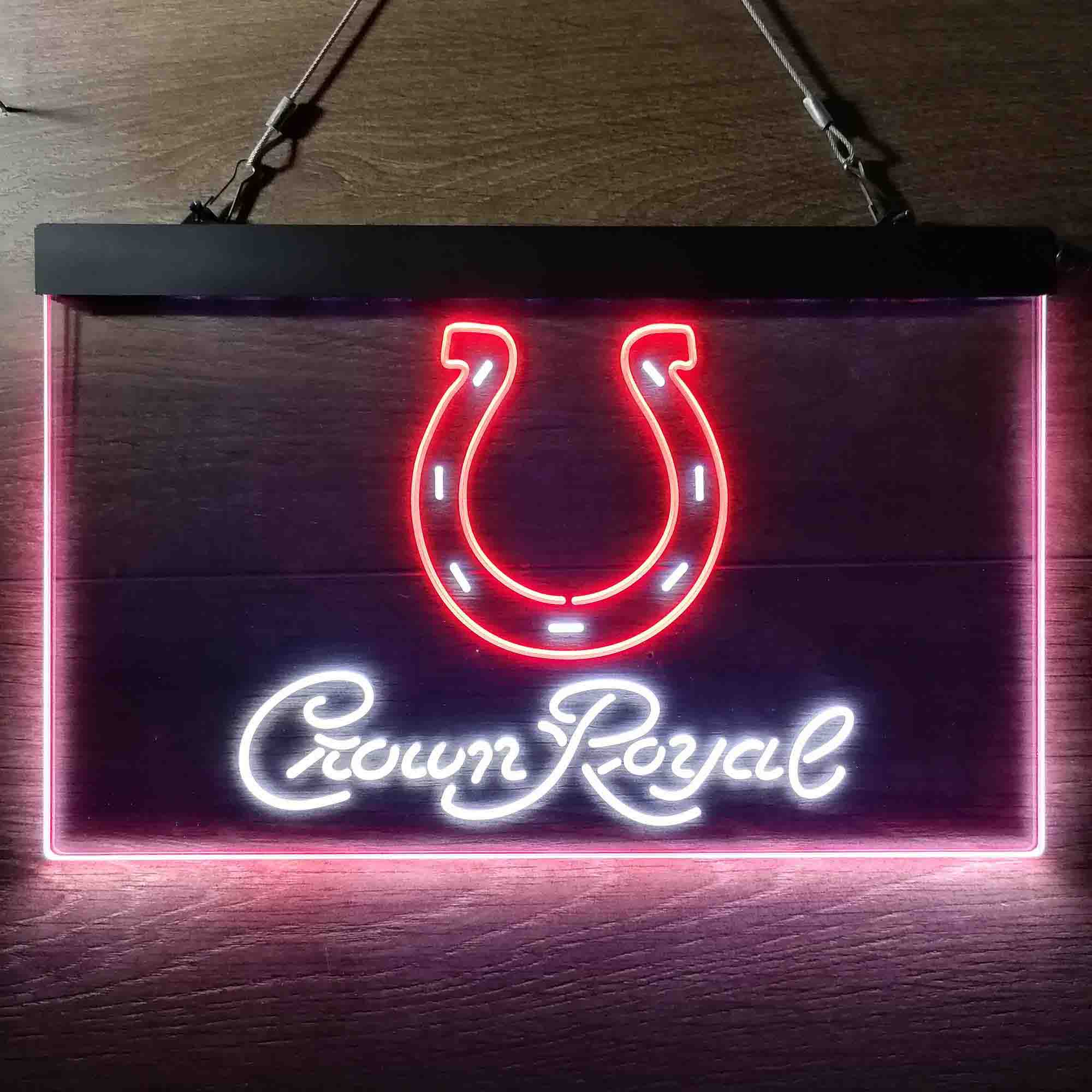 Indianapolis Colts Crown Royal Bar Neon-Like LED Sign - ProLedSign