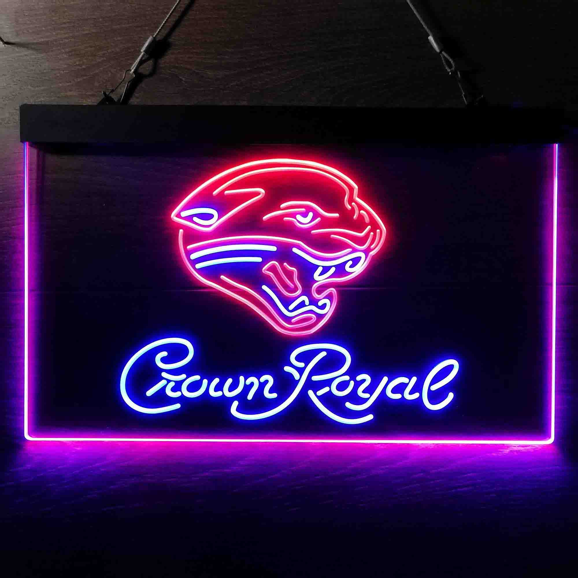 Jacksonville Jaguars Crown Royal Neon-Like LED Sign - ProLedSign