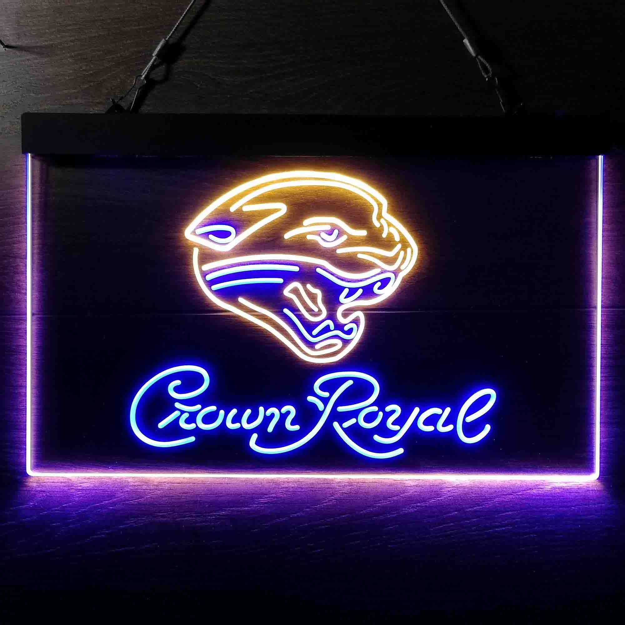 Jacksonville Jaguars Crown Royal Neon-Like LED Sign - ProLedSign