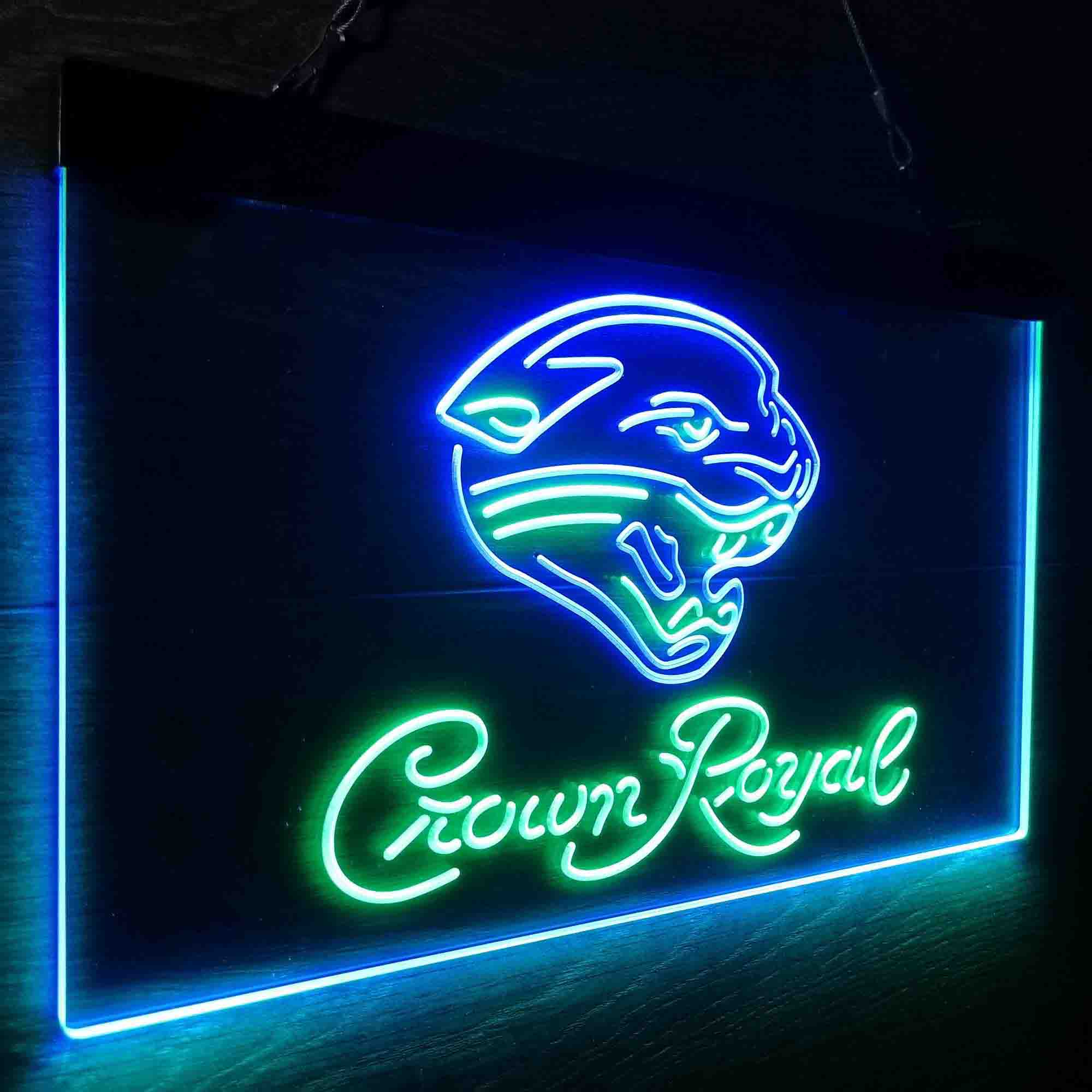 Jacksonville Jaguars Crown Royal Neon-Like LED Sign - ProLedSign