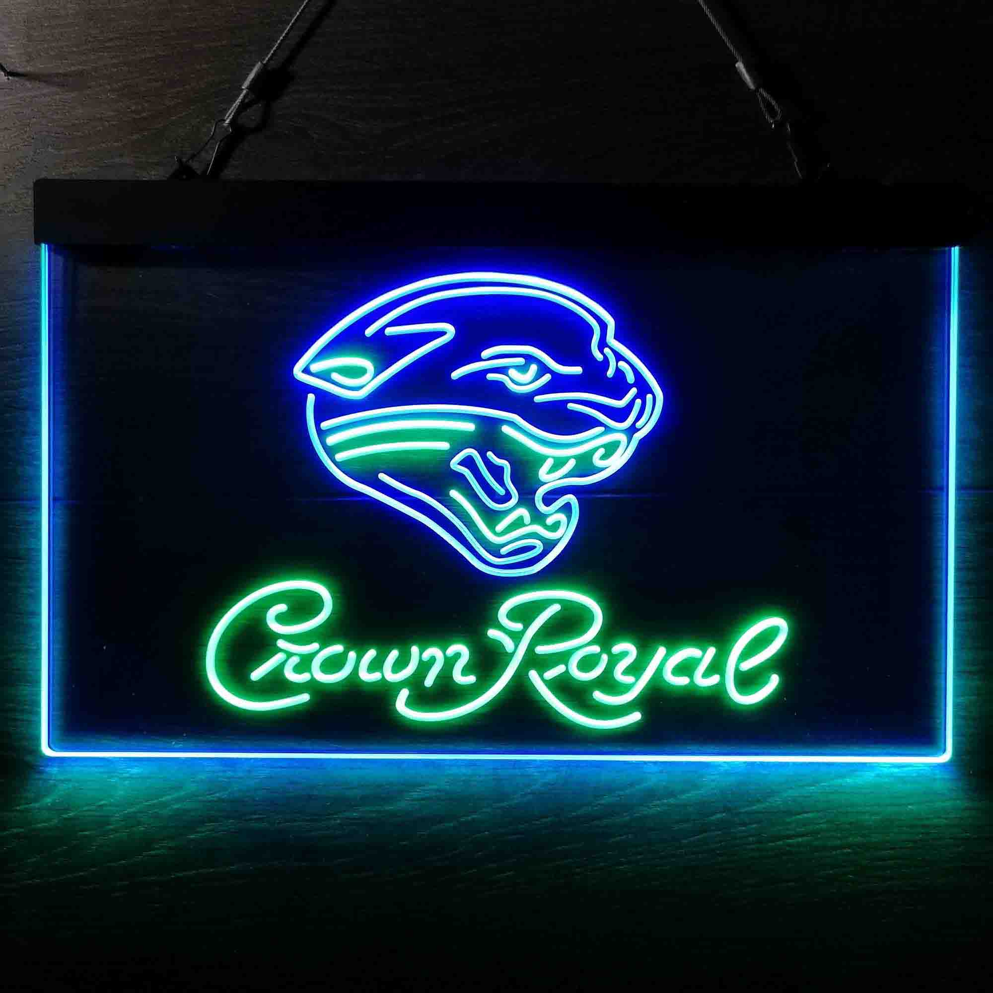 Jacksonville Jaguars Crown Royal Neon-Like LED Sign - ProLedSign