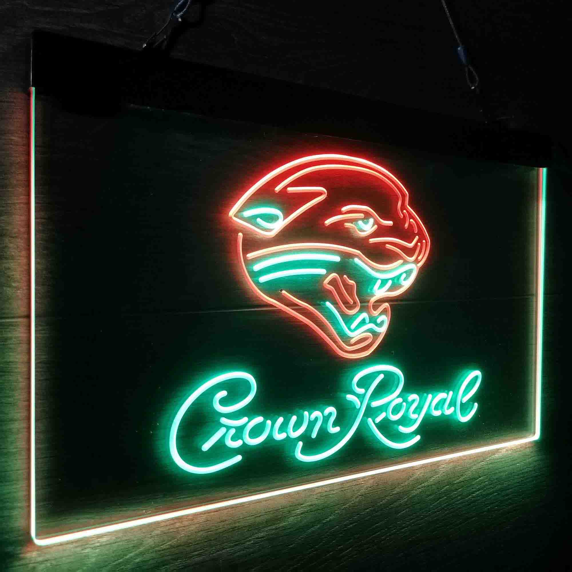 Jacksonville Jaguars Crown Royal Neon-Like LED Sign - ProLedSign