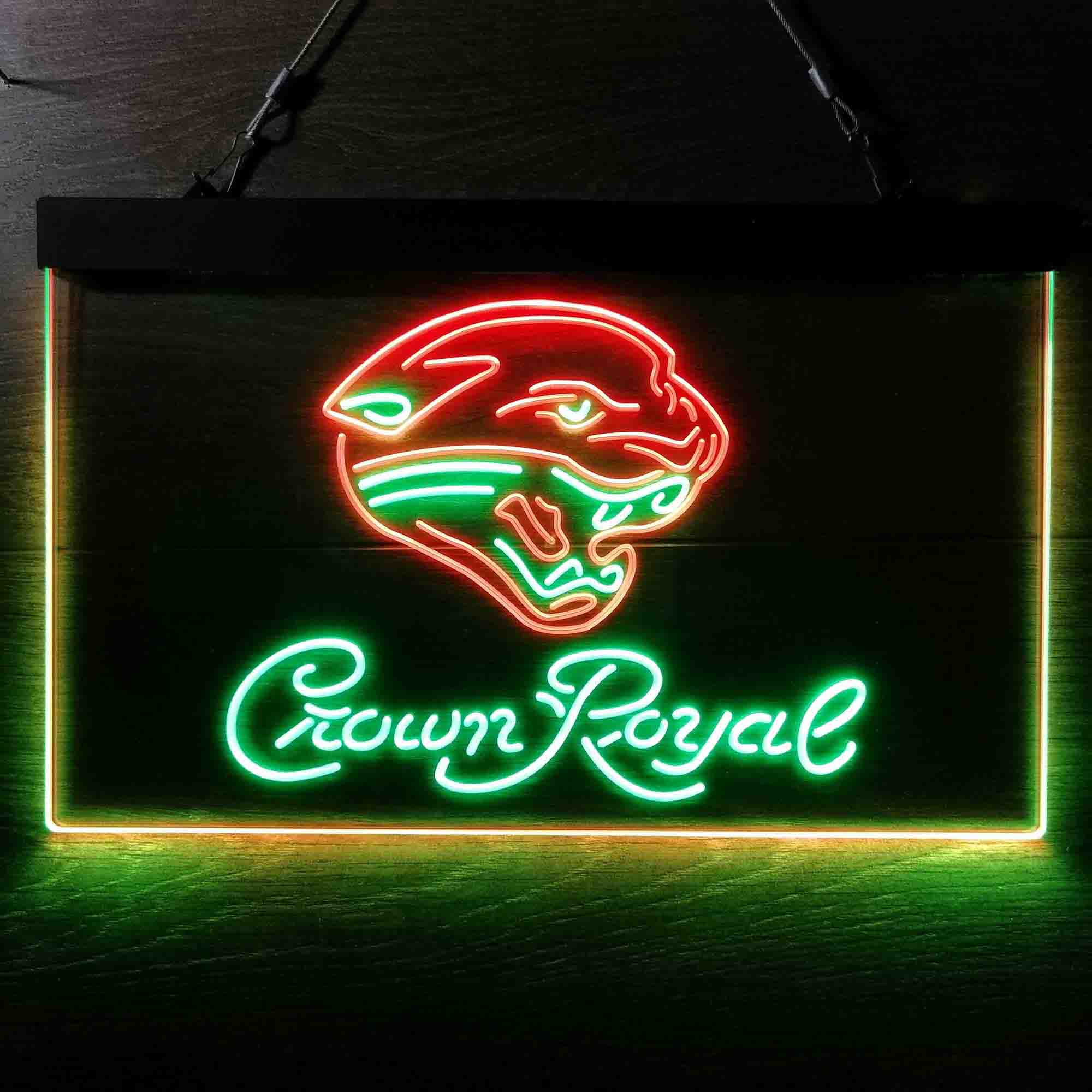 Jacksonville Jaguars Crown Royal Neon-Like LED Sign - ProLedSign