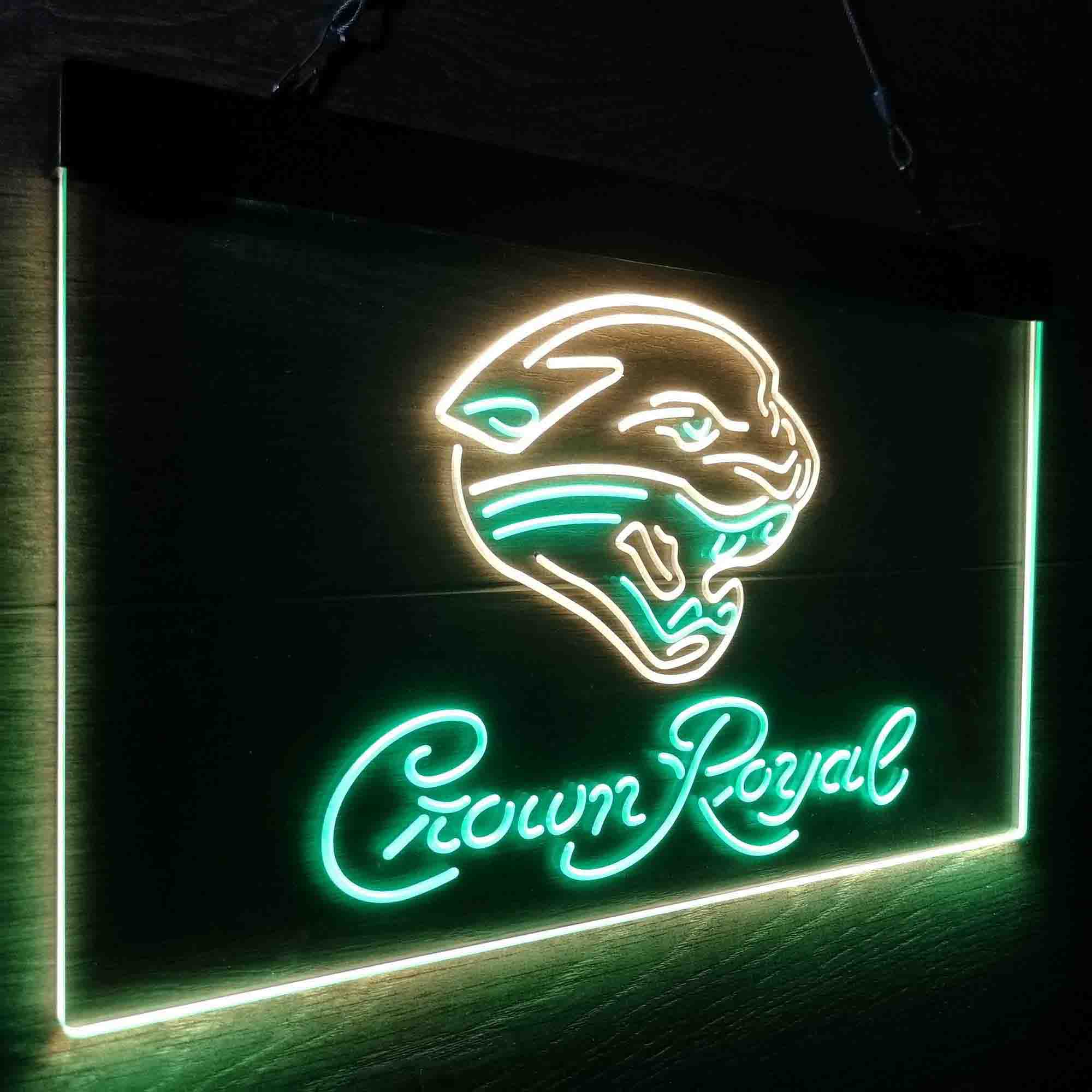 Jacksonville Jaguars Crown Royal Neon-Like LED Sign - ProLedSign