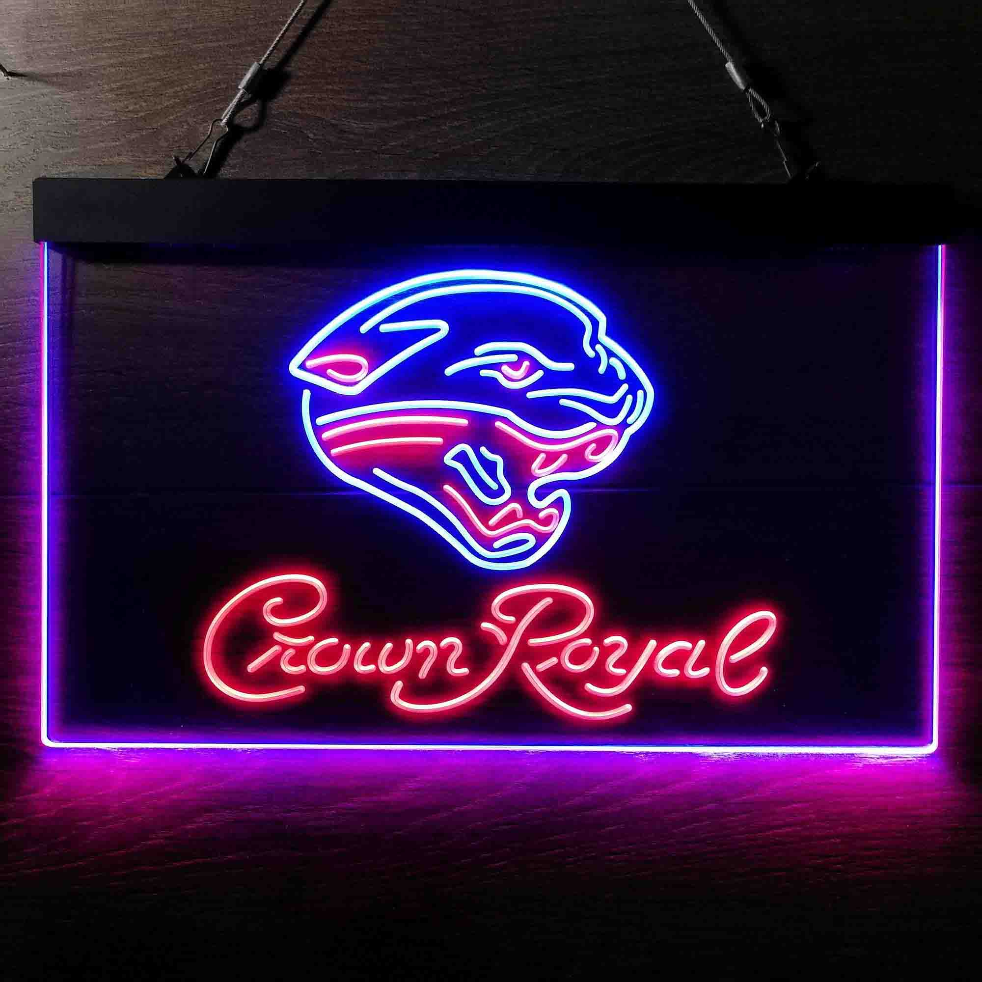 Jacksonville Jaguars Crown Royal Neon-Like LED Sign - ProLedSign