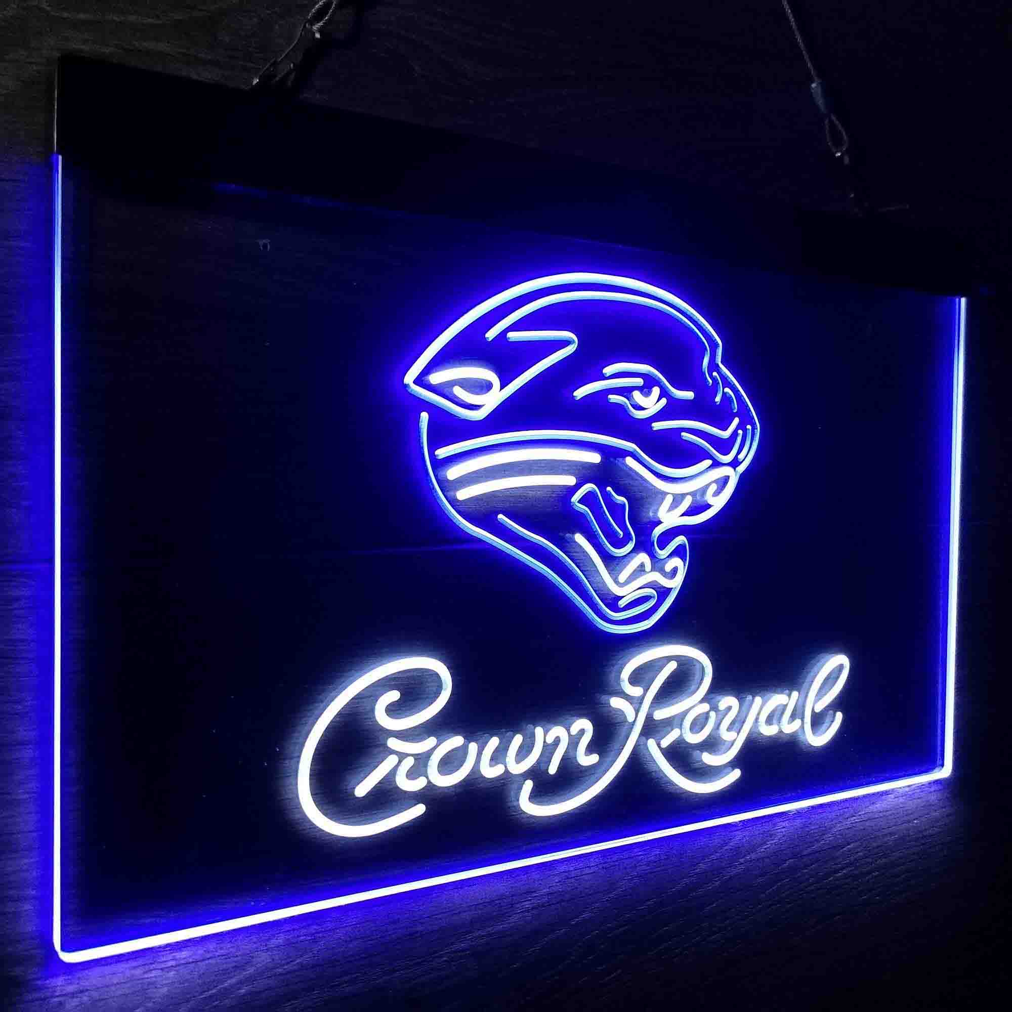 Jacksonville Jaguars Crown Royal Neon-Like LED Sign - ProLedSign