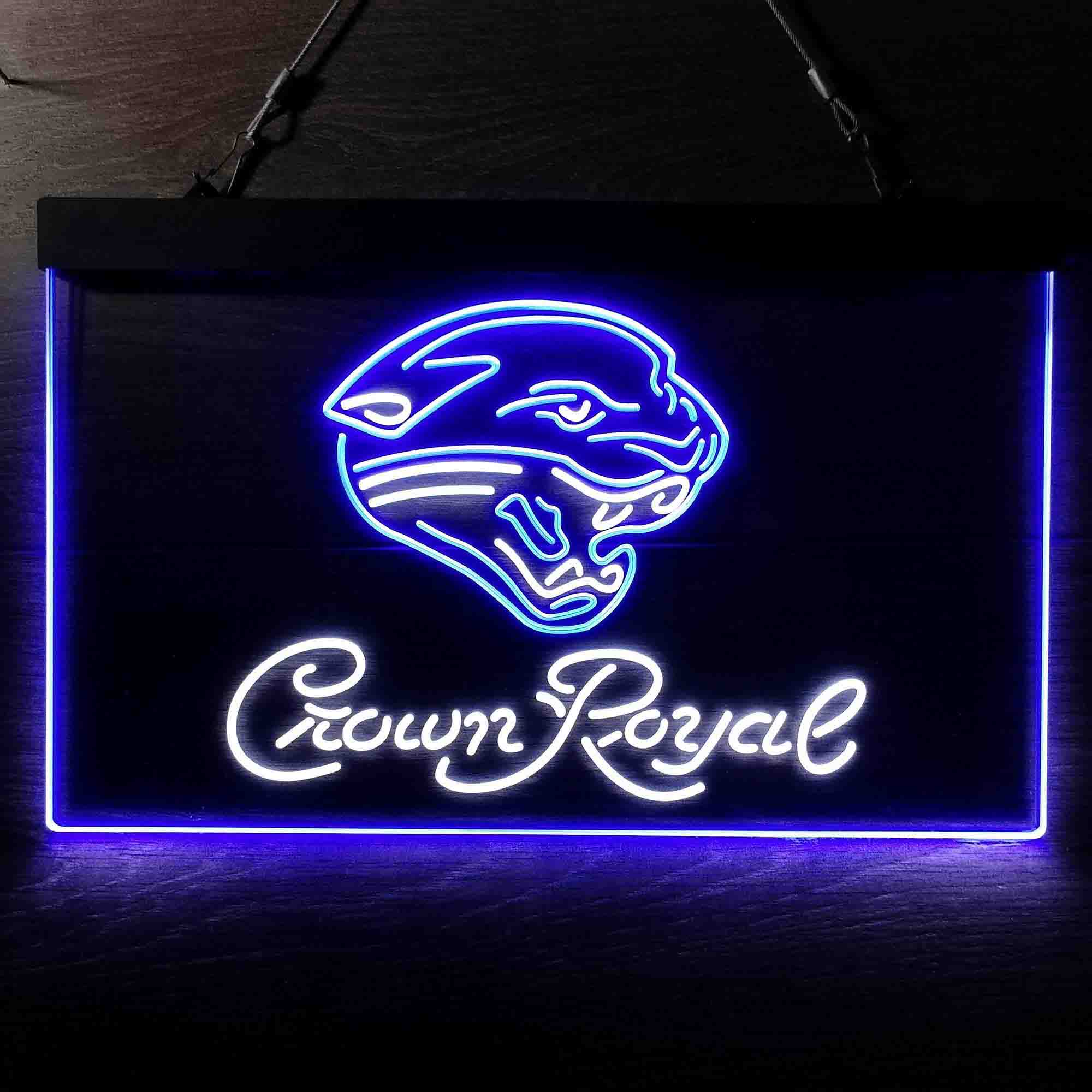 Jacksonville Jaguars Crown Royal Neon-Like LED Sign - ProLedSign