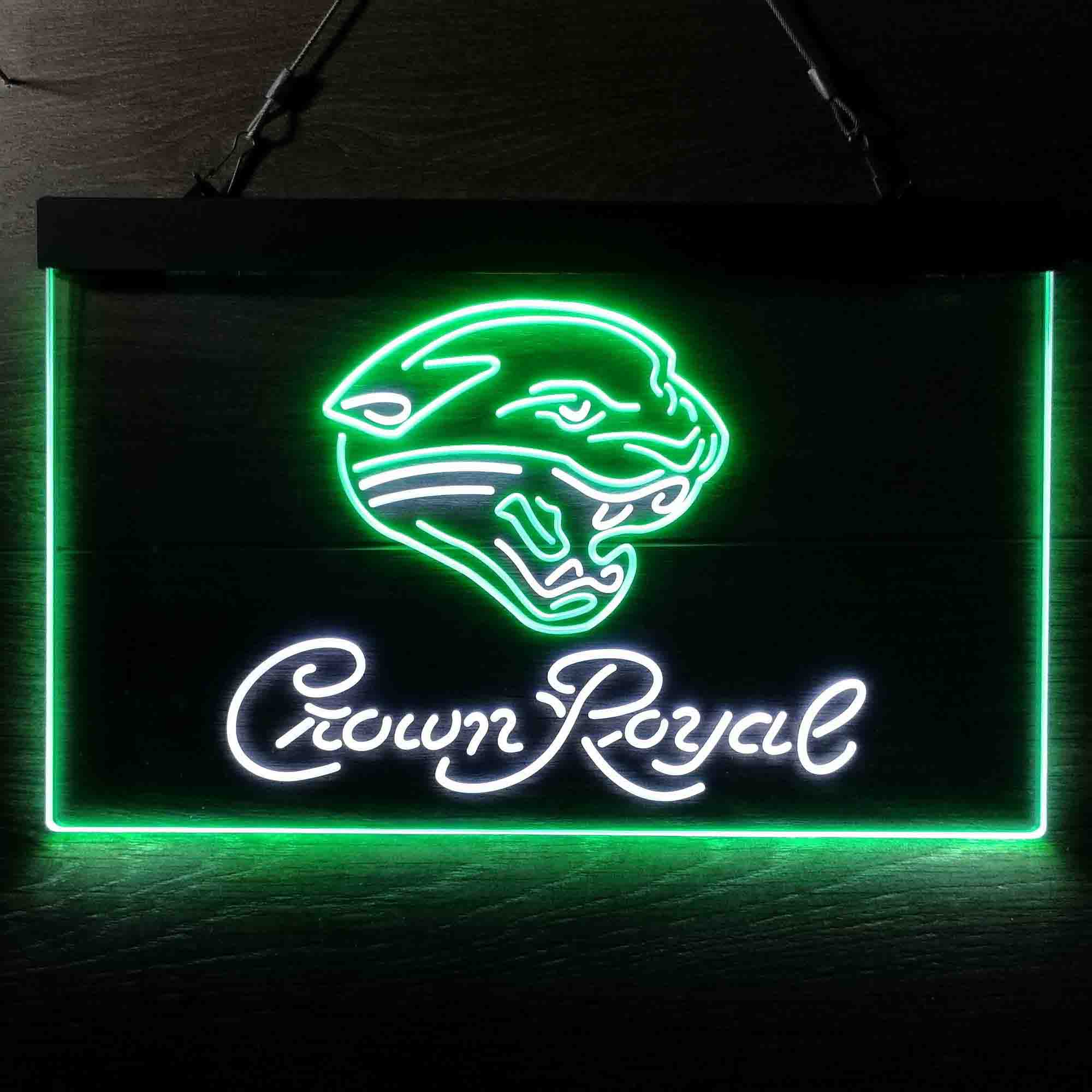 Jacksonville Jaguars Crown Royal Neon-Like LED Sign - ProLedSign