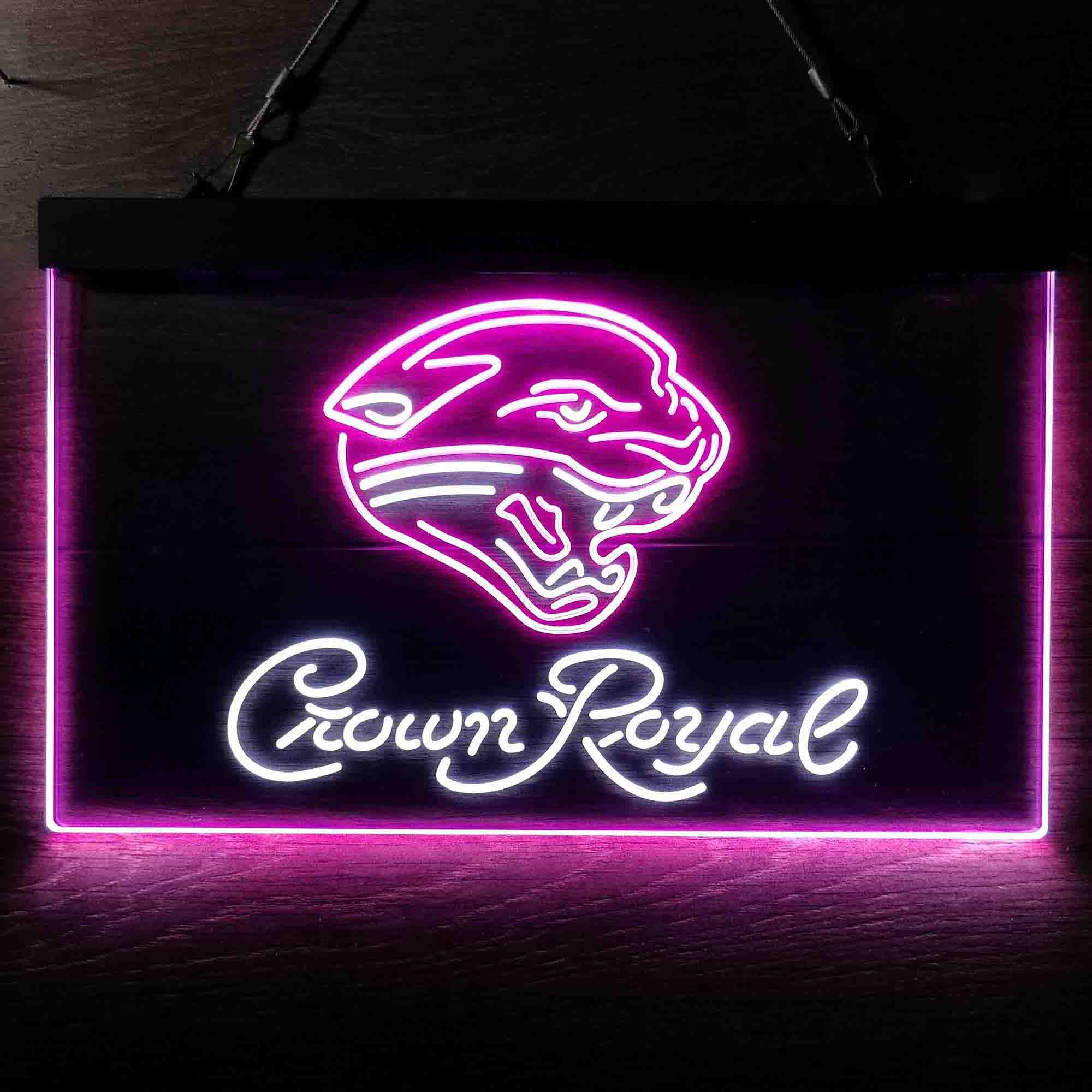 Jacksonville Jaguars Crown Royal Neon-Like LED Sign - ProLedSign