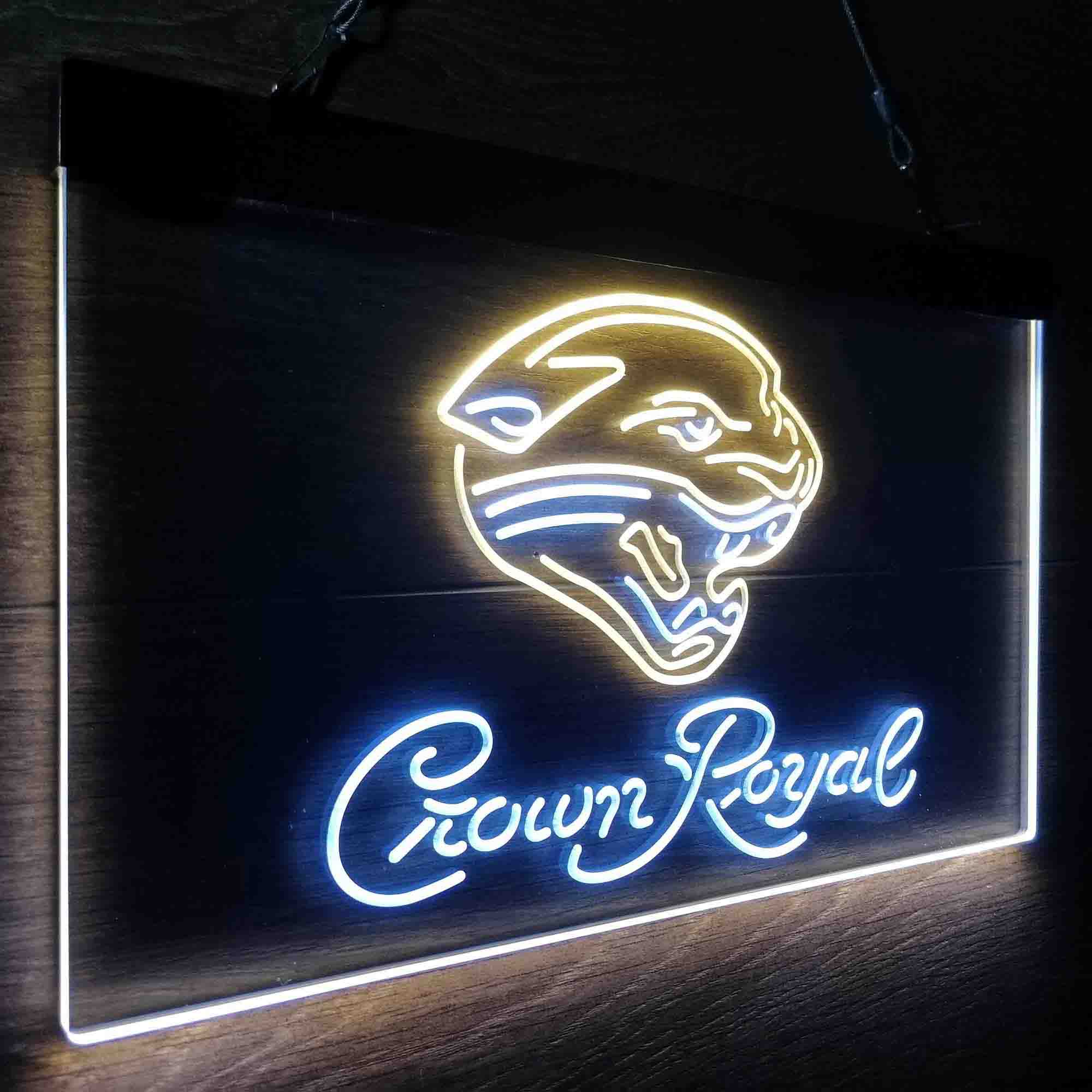 Jacksonville Jaguars Crown Royal Neon-Like LED Sign - ProLedSign