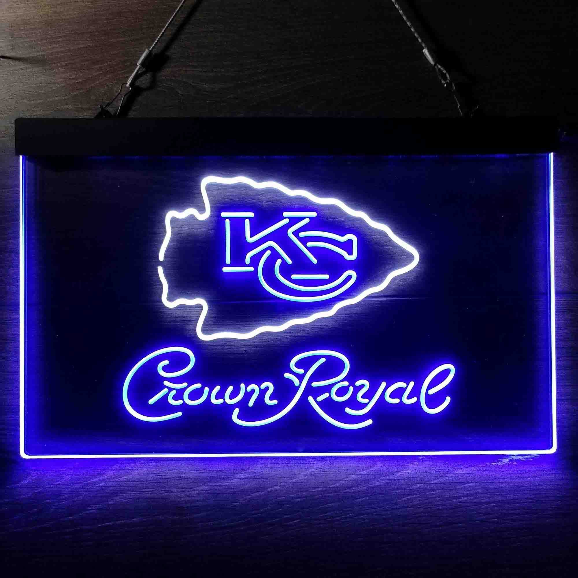 Kansas City Chiefs Crown Royal Neon-Like LED Sign - ProLedSign