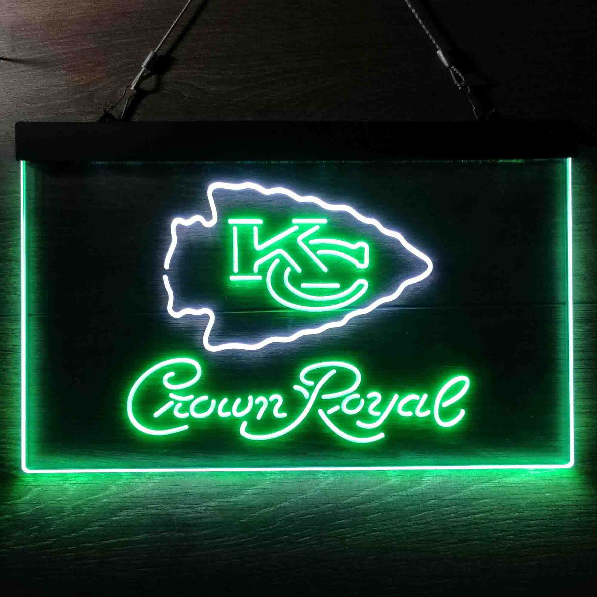 Kansas City Chiefs Crown Royal Neon-Like LED Sign - ProLedSign