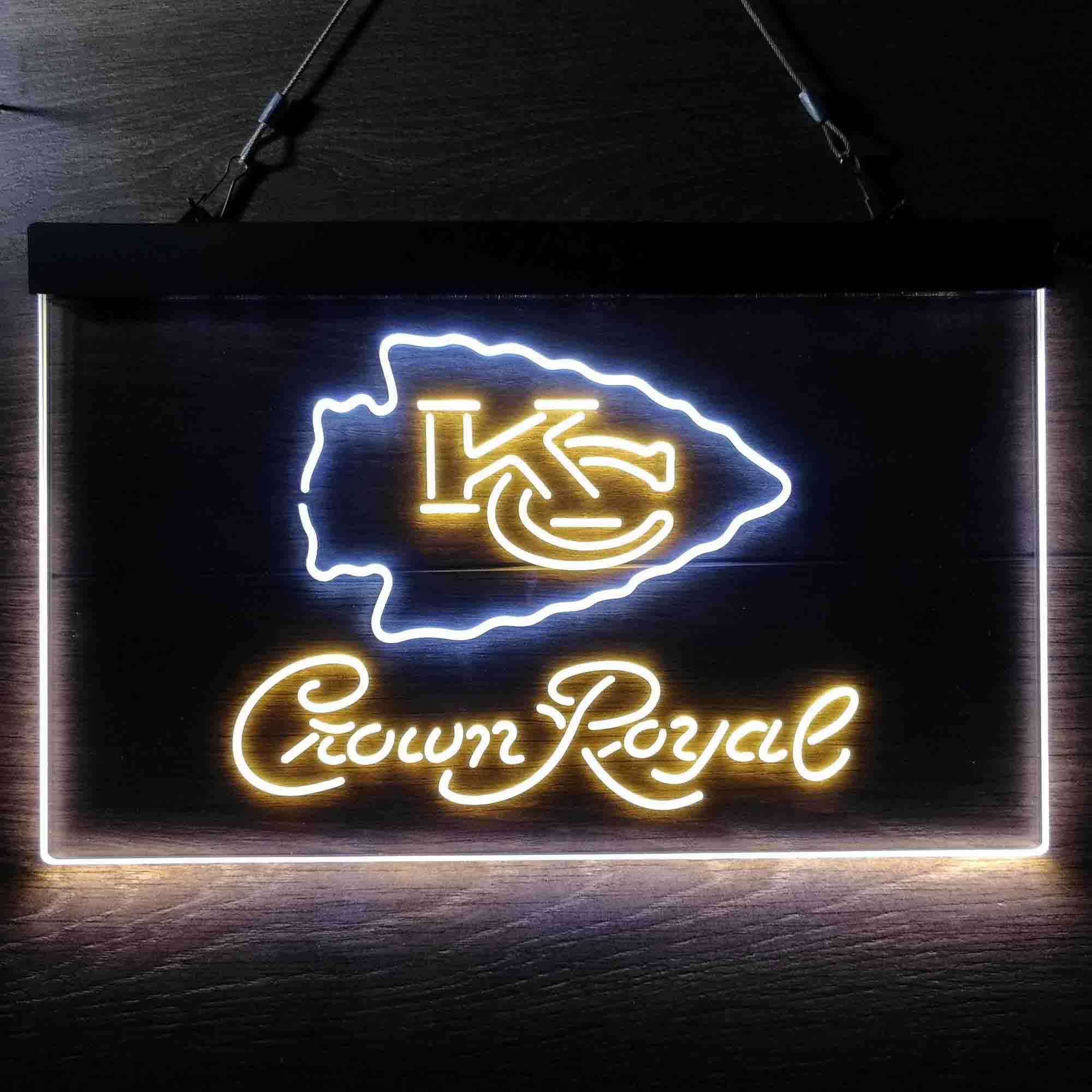 Kansas City Chiefs Crown Royal Neon-Like LED Sign - ProLedSign