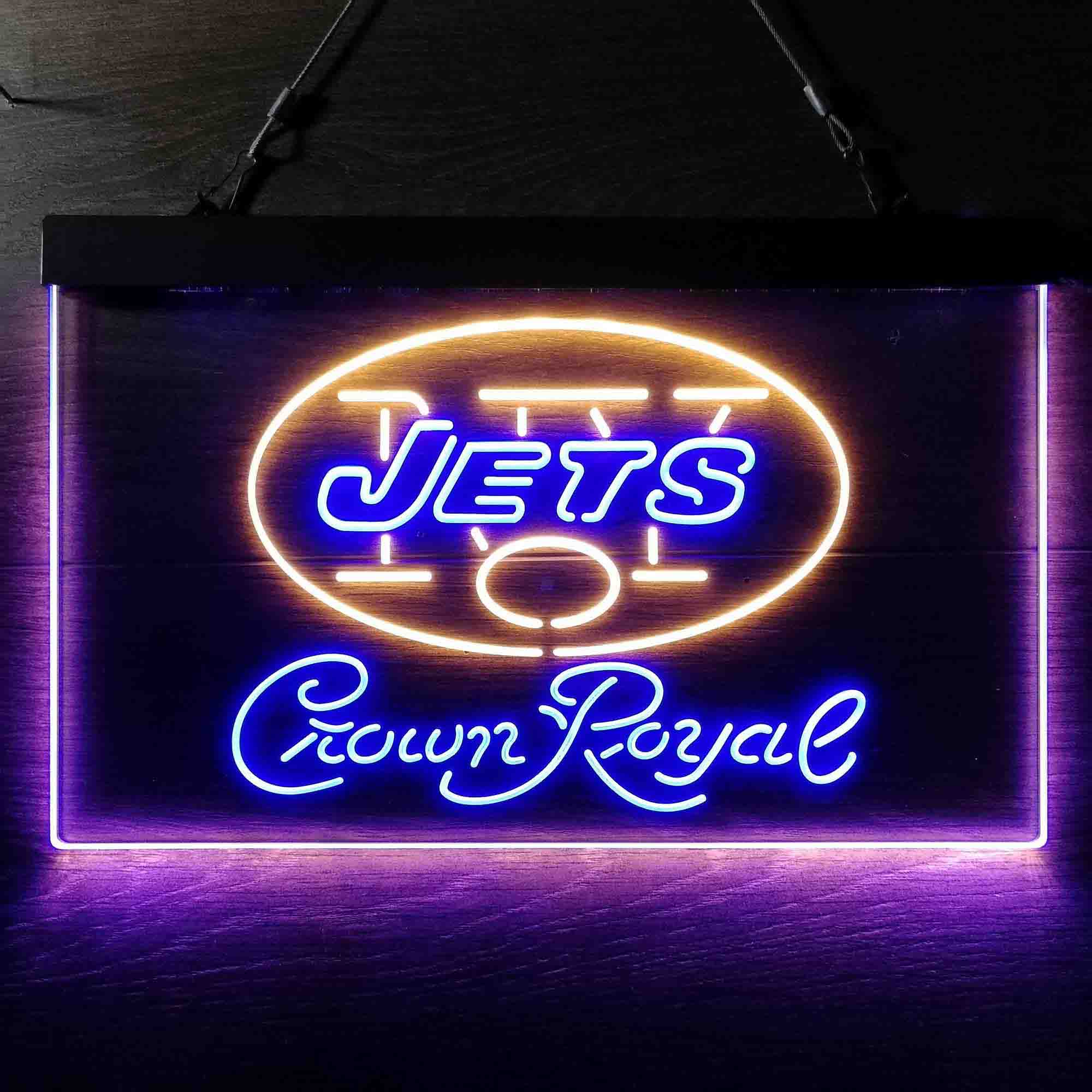 New York Jets Crown Royal Neon-Like LED Sign - ProLedSign