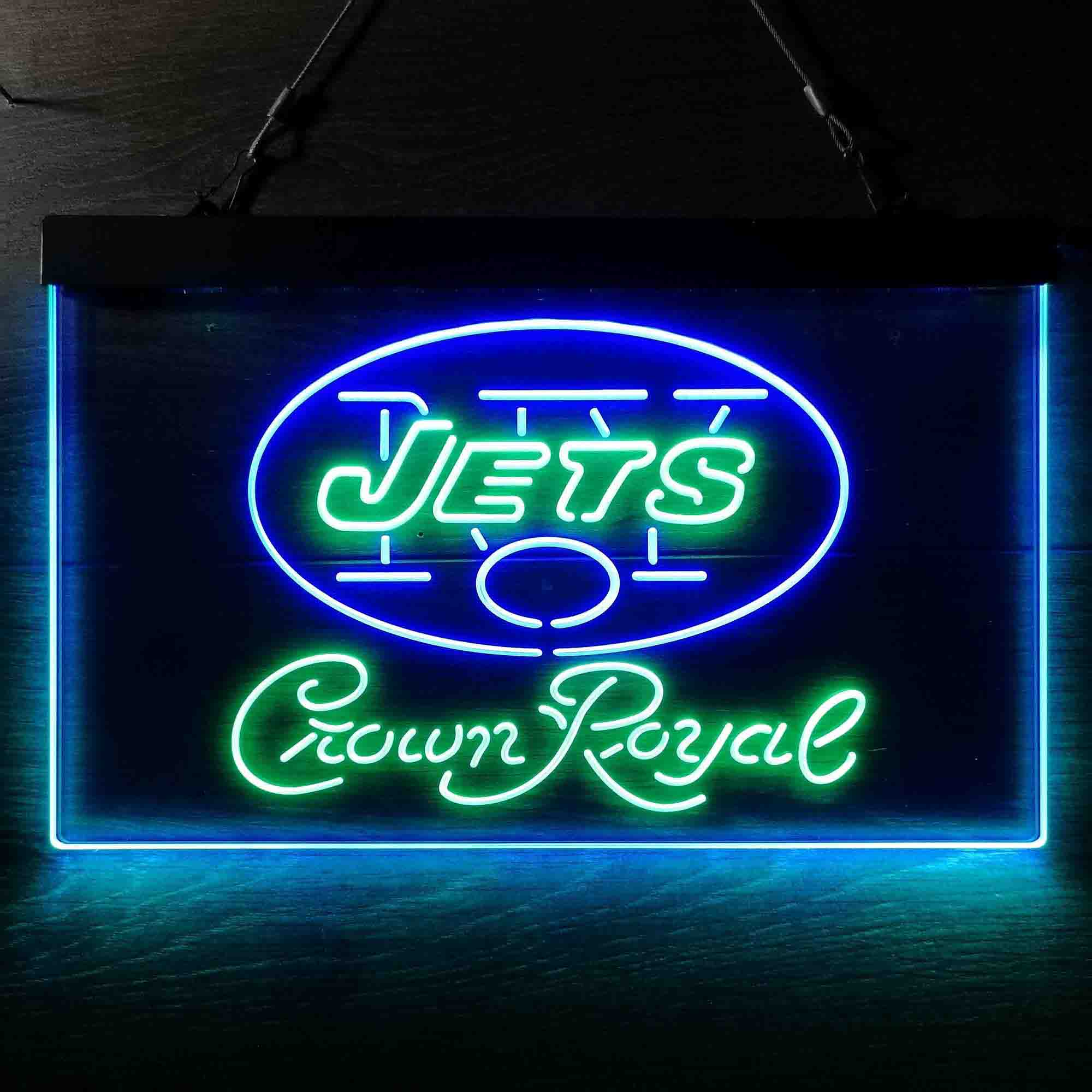 New York Jets Crown Royal Neon-Like LED Sign - ProLedSign