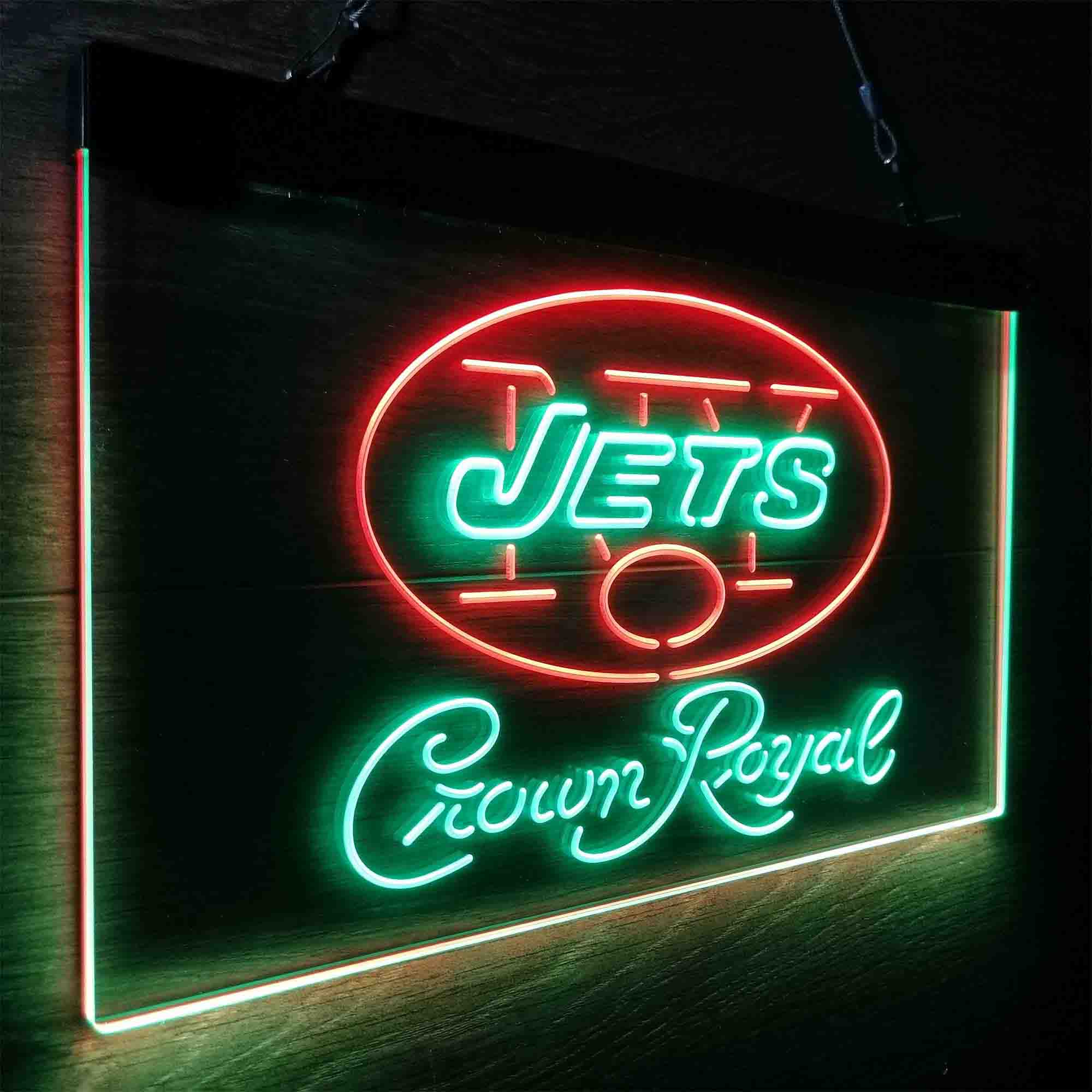 New York Jets Crown Royal Neon-Like LED Sign - ProLedSign