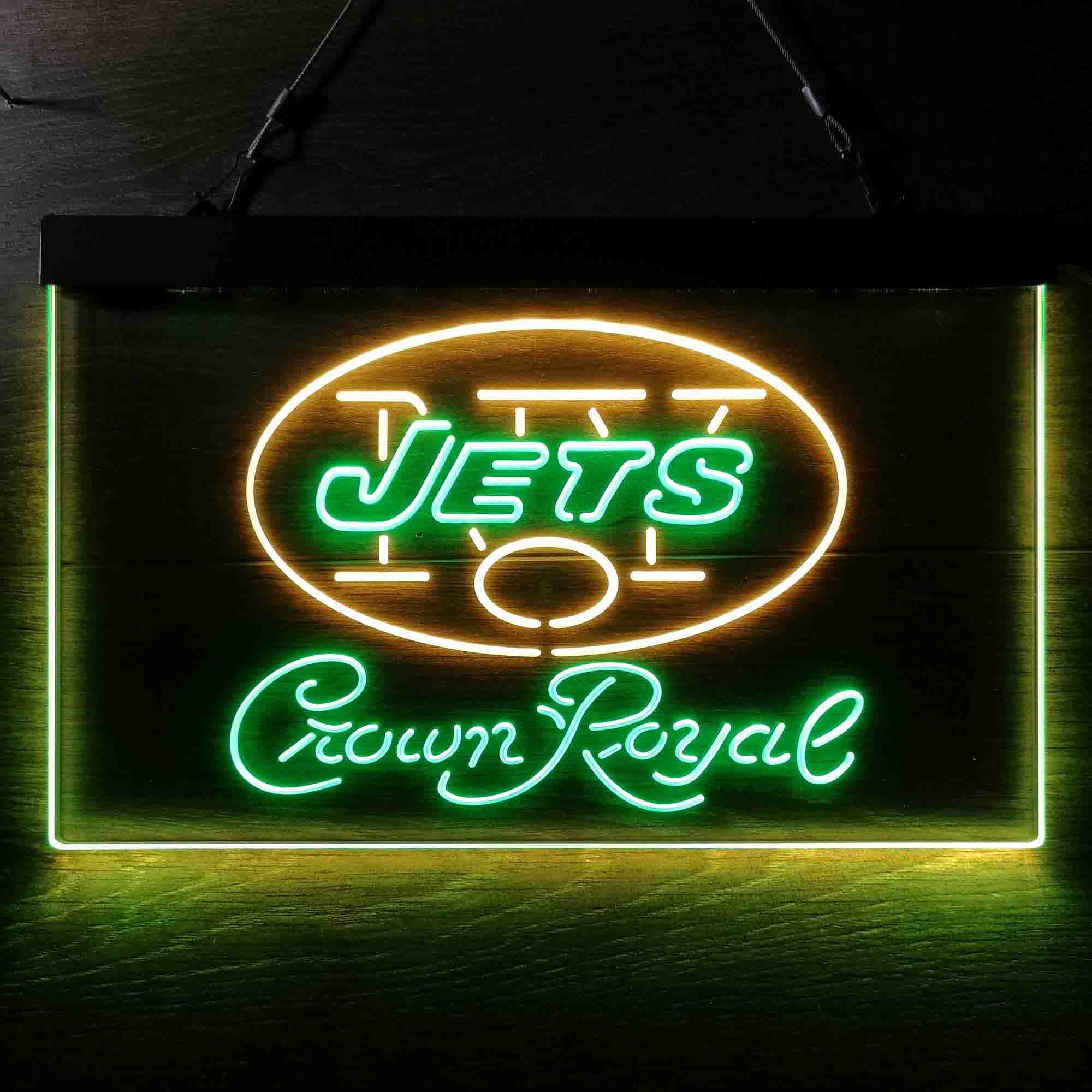 New York Jets Crown Royal Neon-Like LED Sign - ProLedSign