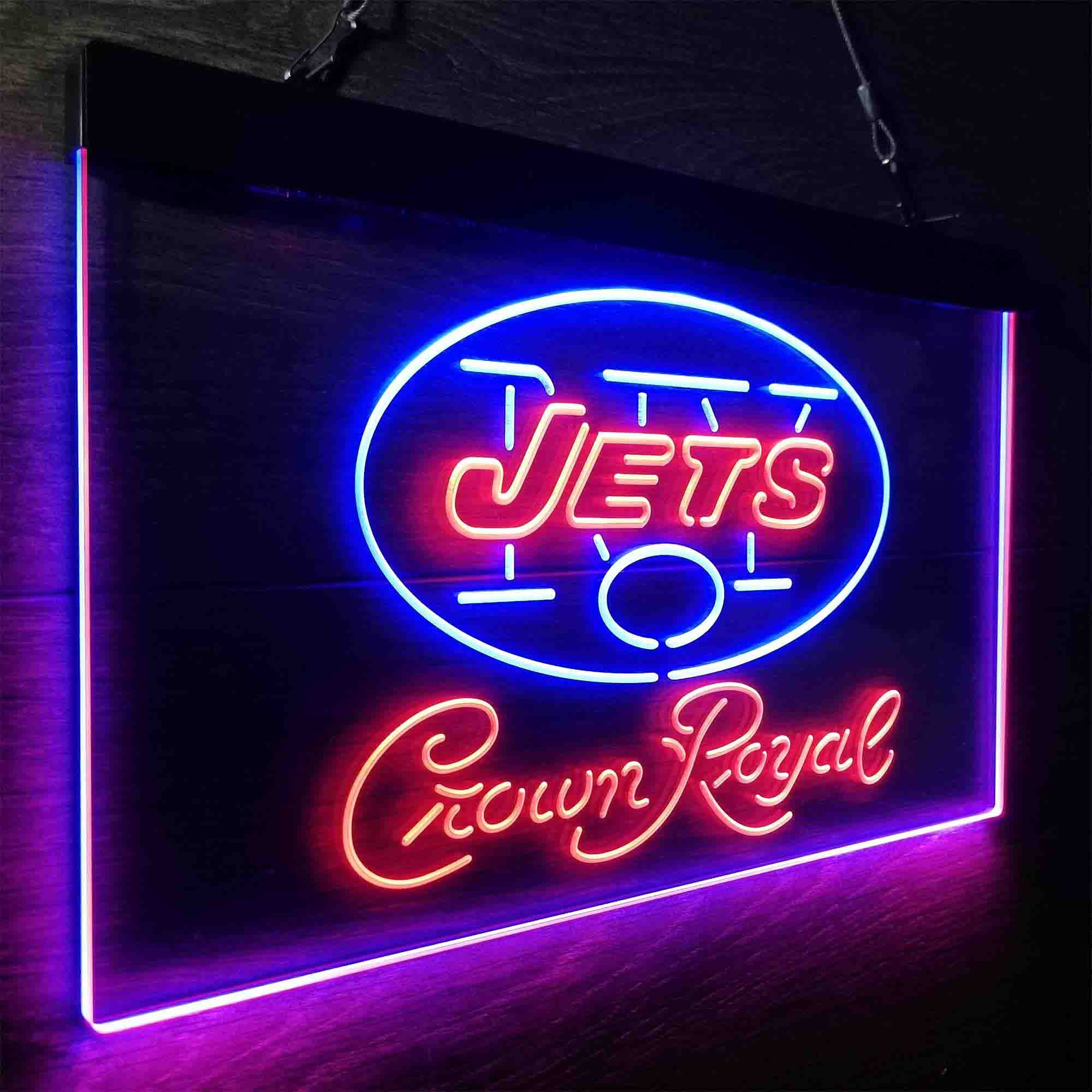 New York Jets Crown Royal Neon-Like LED Sign - ProLedSign