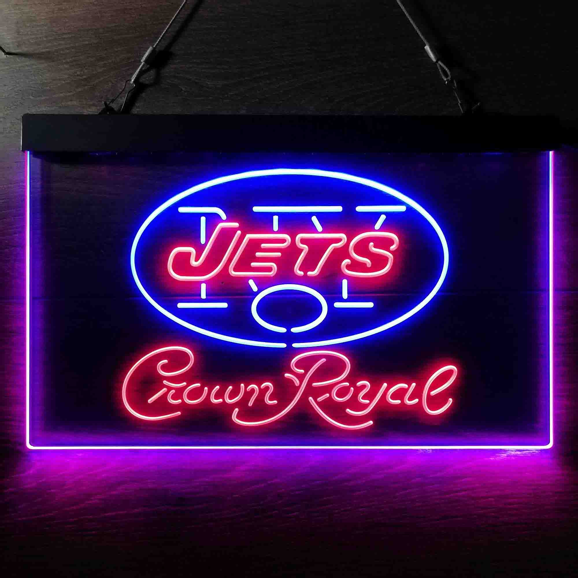 New York Jets Crown Royal Neon-Like LED Sign - ProLedSign