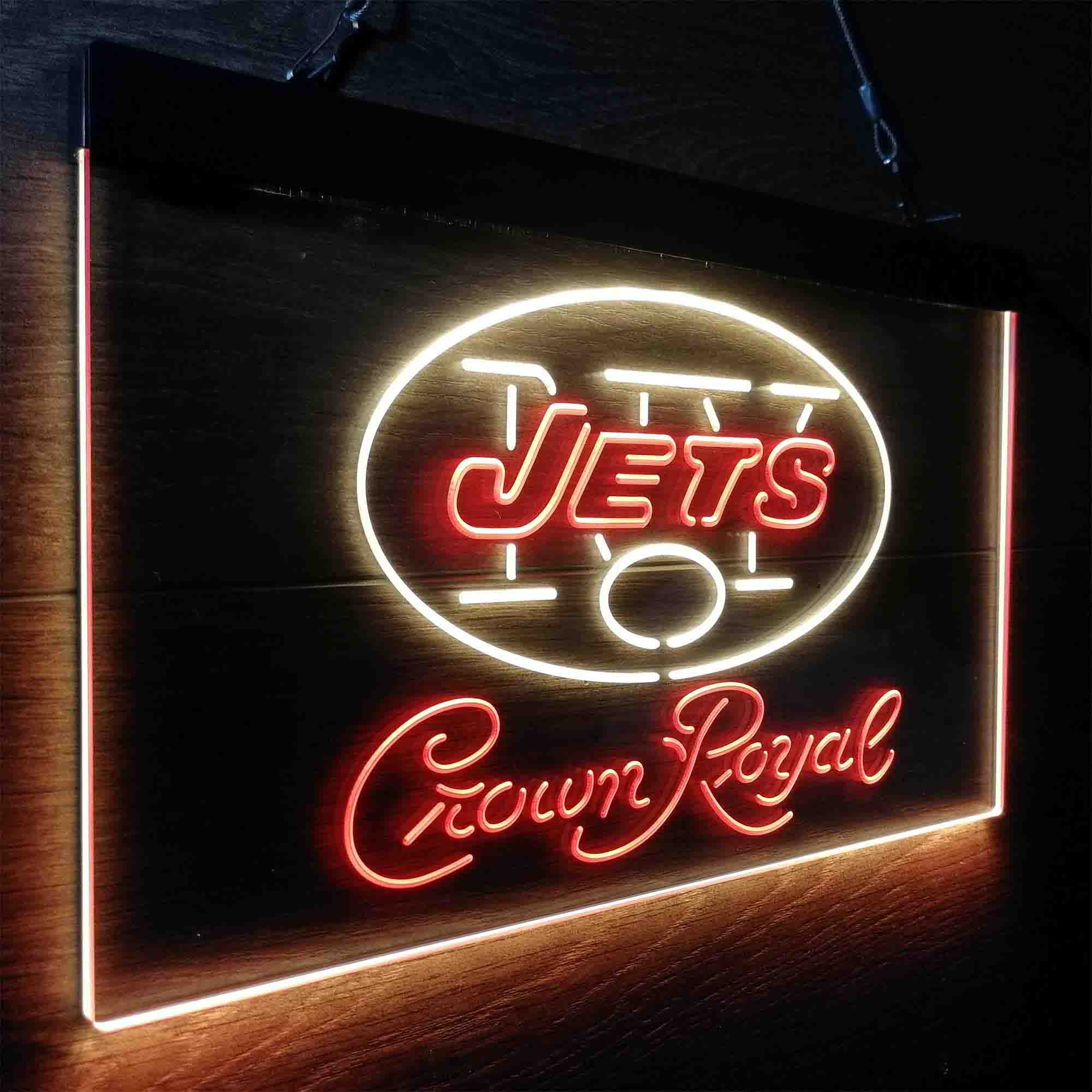 New York Jets Crown Royal Neon-Like LED Sign - ProLedSign