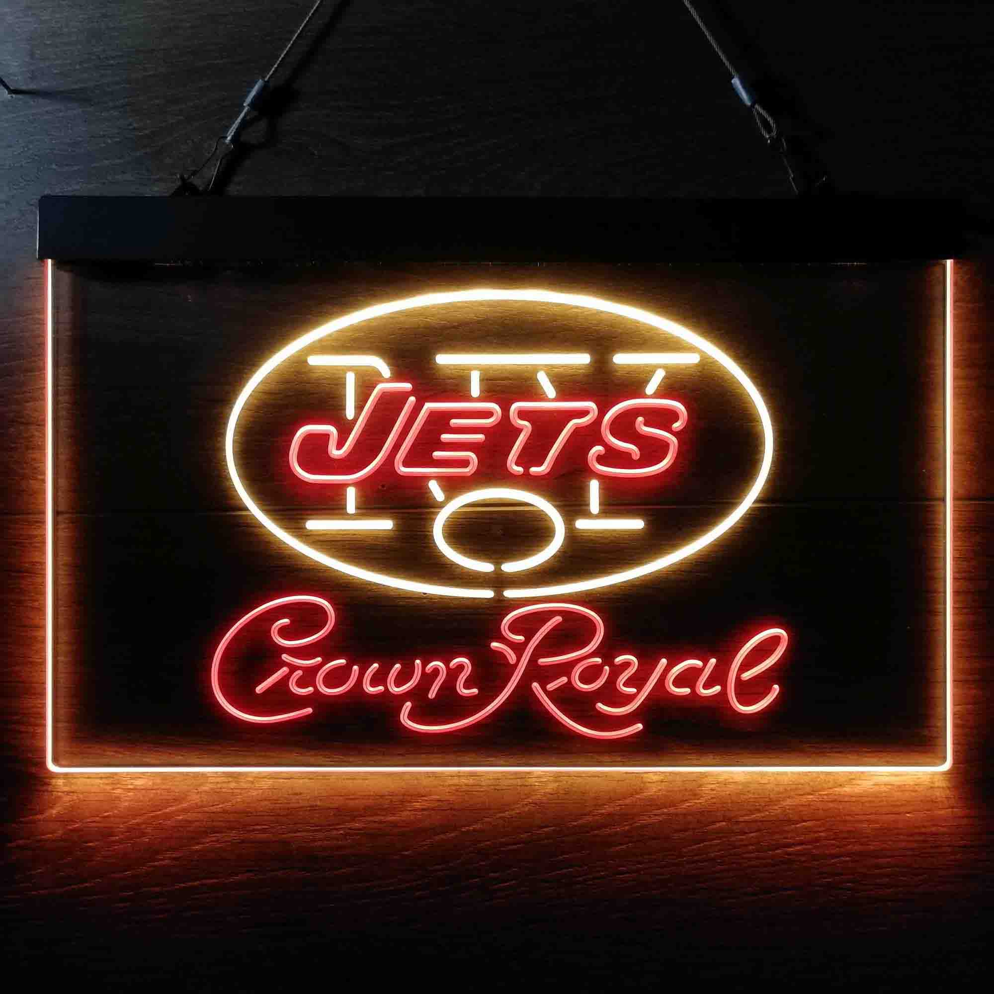 New York Jets Crown Royal Neon-Like LED Sign - ProLedSign