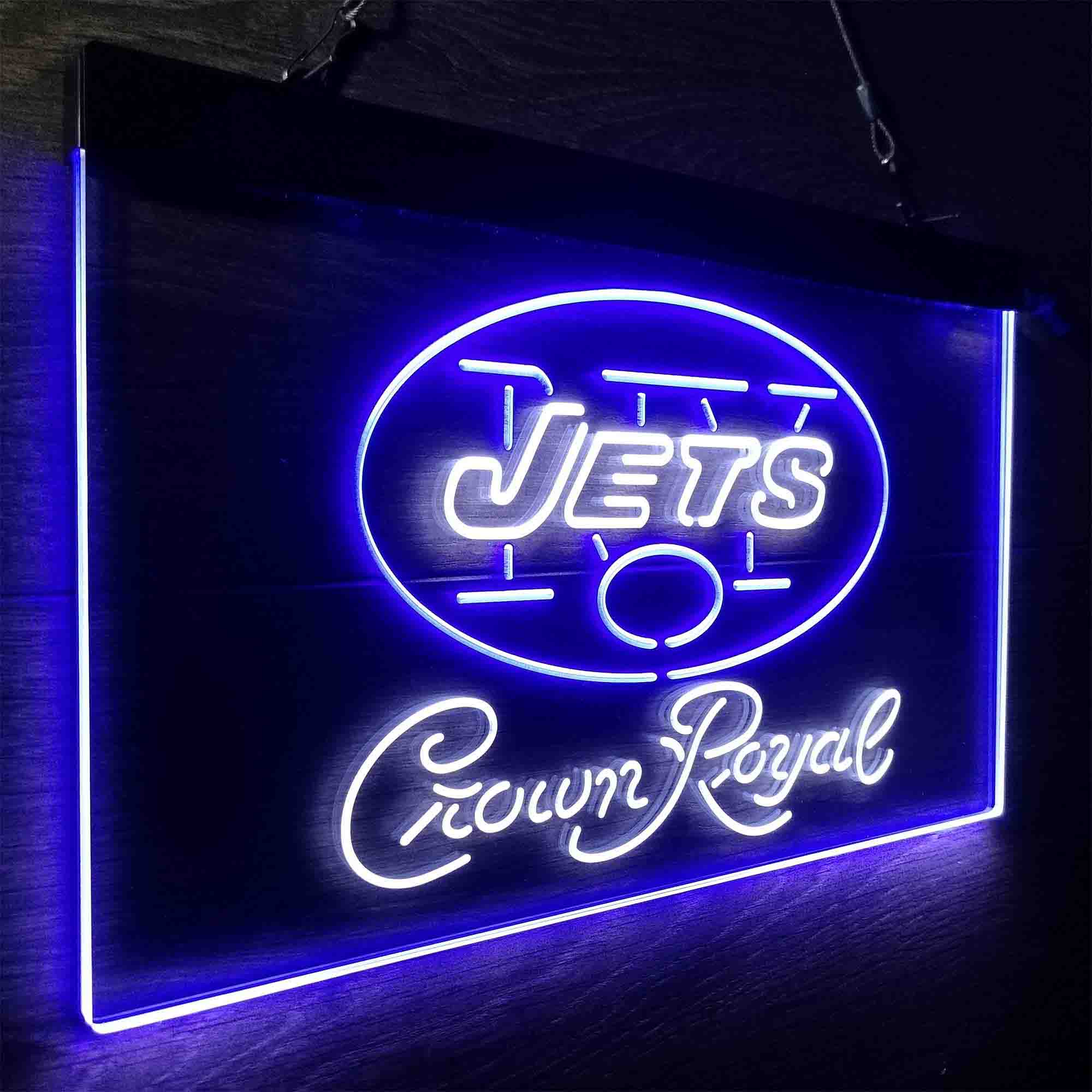 New York Jets Crown Royal Neon-Like LED Sign - ProLedSign