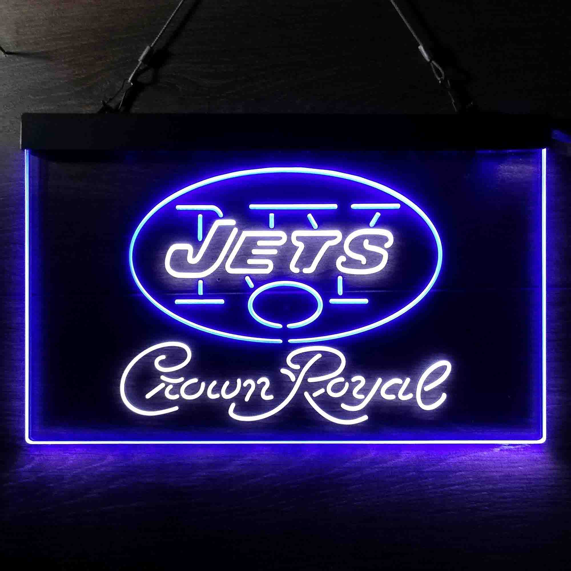 New York Jets Crown Royal Neon-Like LED Sign - ProLedSign