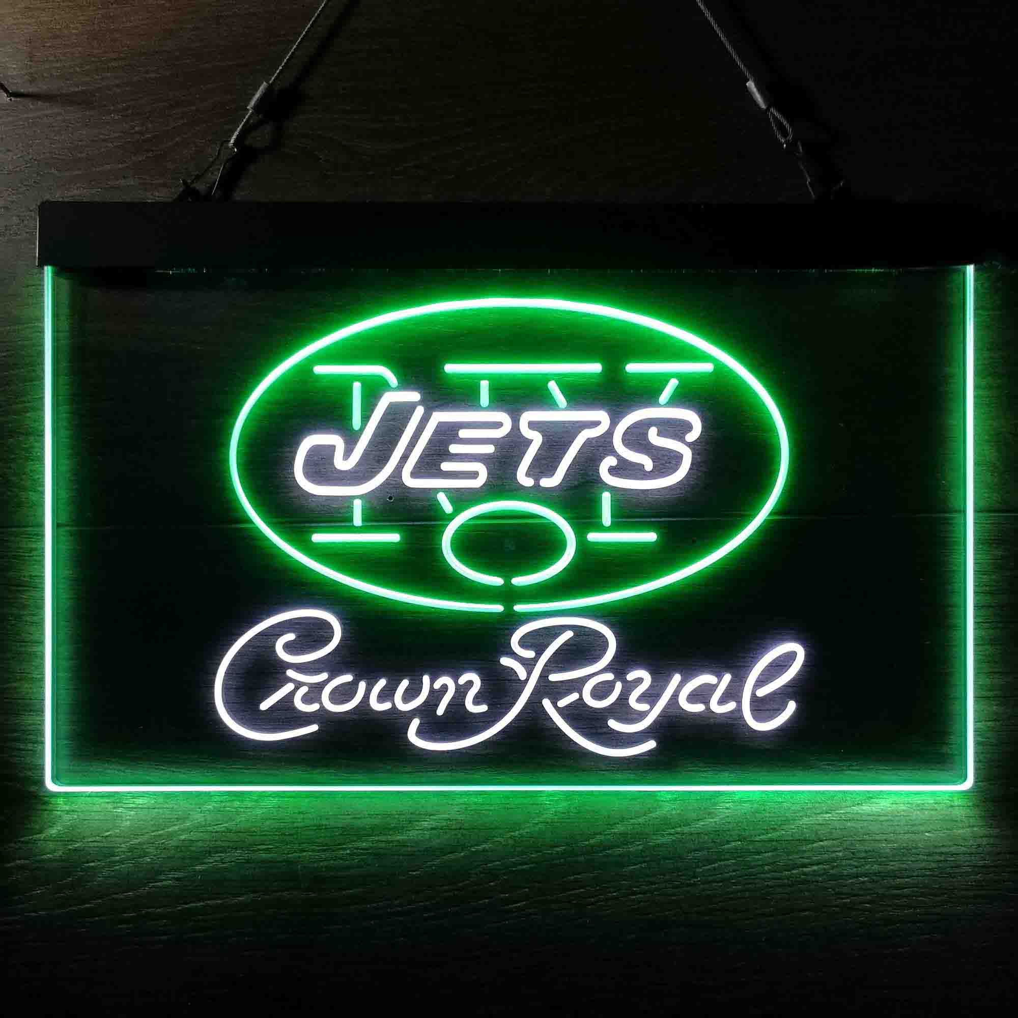 New York Jets Crown Royal Neon-Like LED Sign - ProLedSign