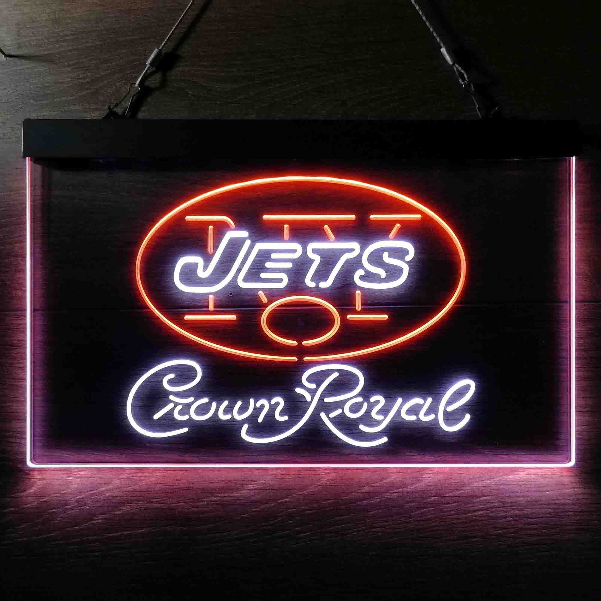 New York Jets Crown Royal Neon-Like LED Sign - ProLedSign