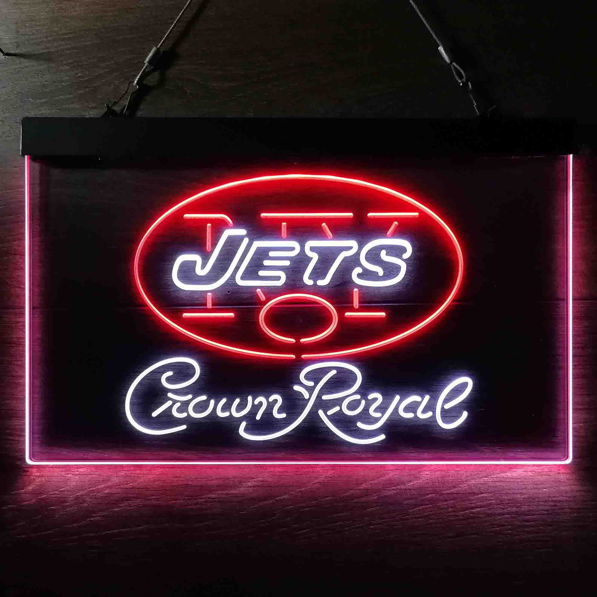 New York Jets Crown Royal Neon-Like LED Sign - ProLedSign