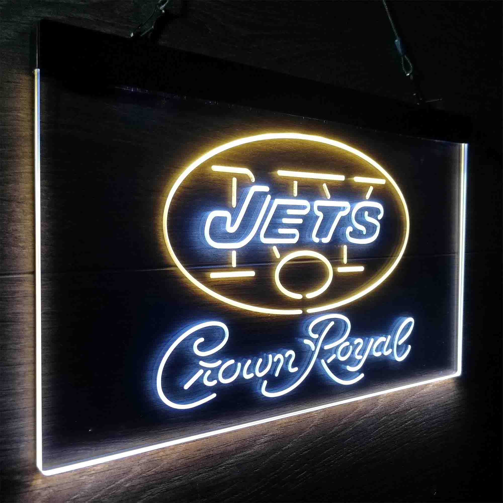 New York Jets Crown Royal Neon-Like LED Sign - ProLedSign