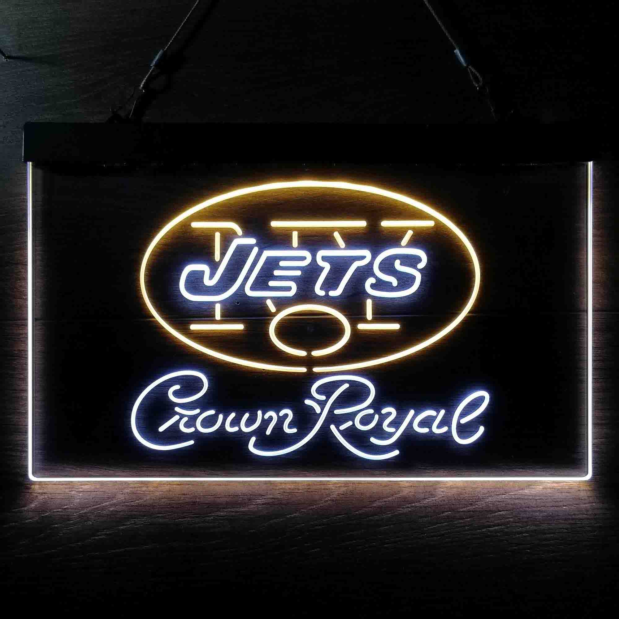 New York Jets Crown Royal Neon-Like LED Sign - ProLedSign