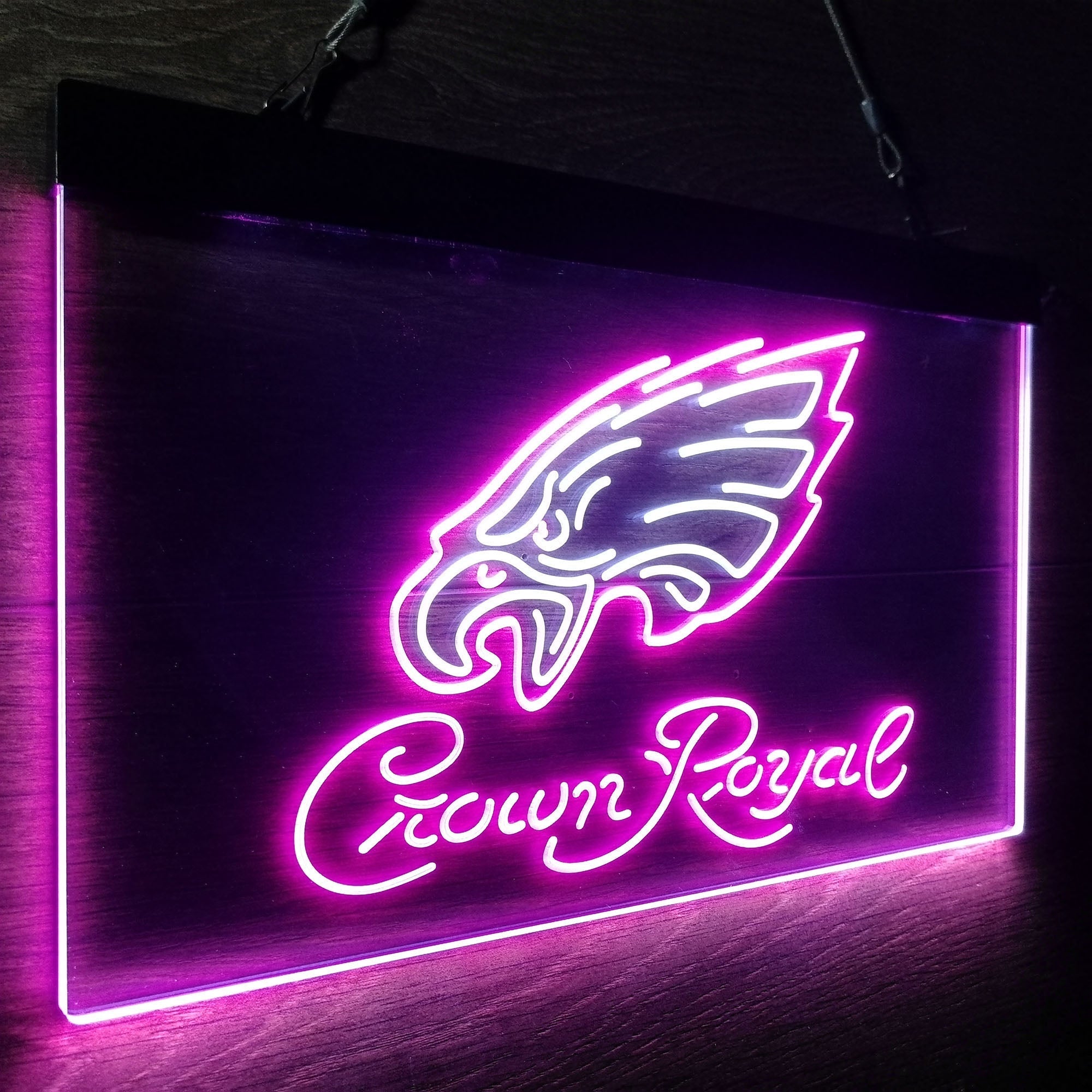 Philadelphia Eagles Crown Royal Neon-Like LED Sign - ProLedSign