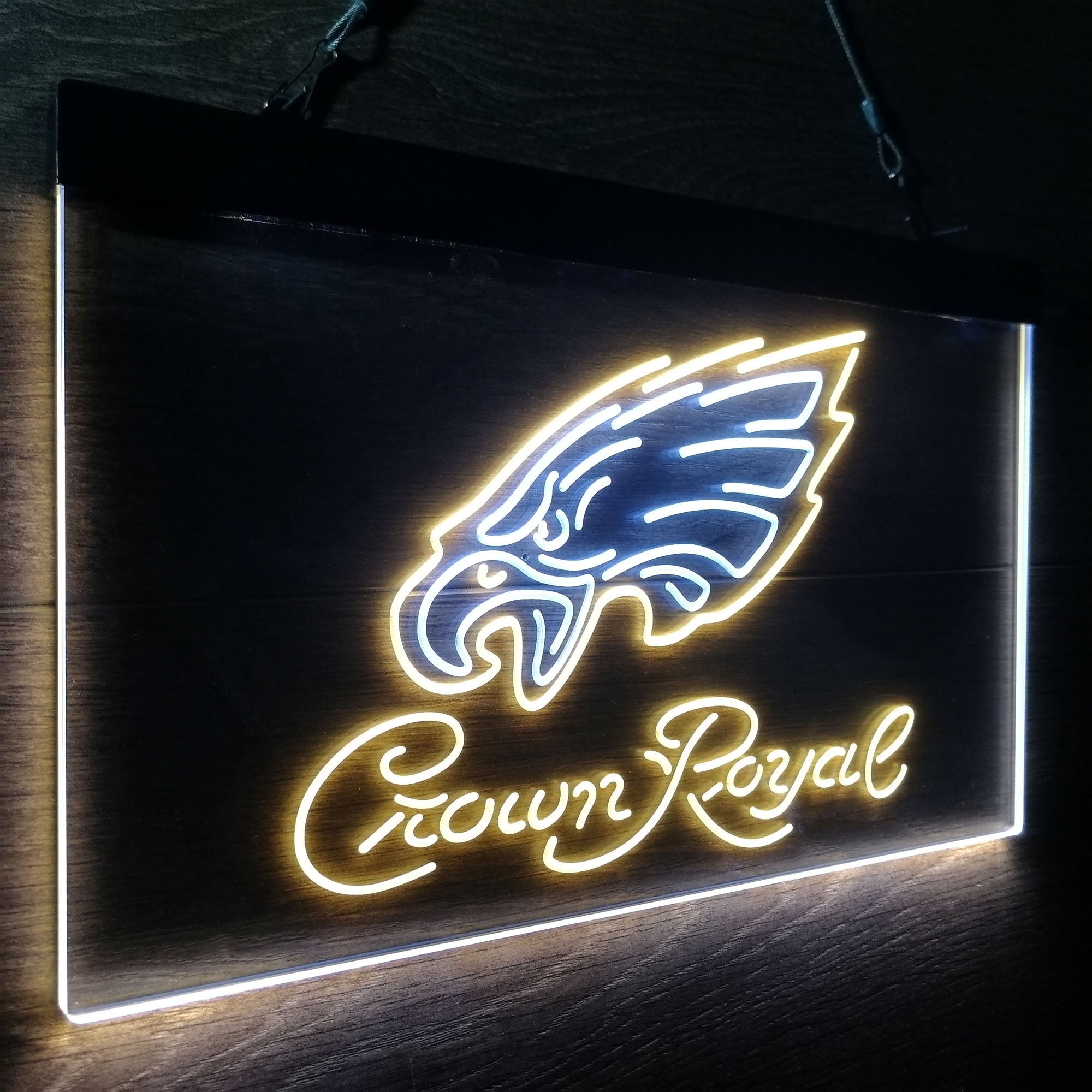 Philadelphia Eagles Crown Royal Neon-Like LED Sign - ProLedSign