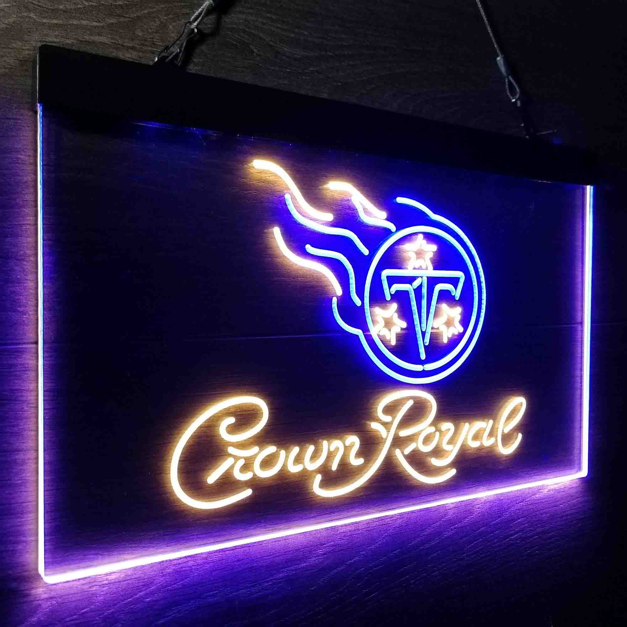 Tennessee Titans Crown Royal Neon-Like LED Sign - ProLedSign