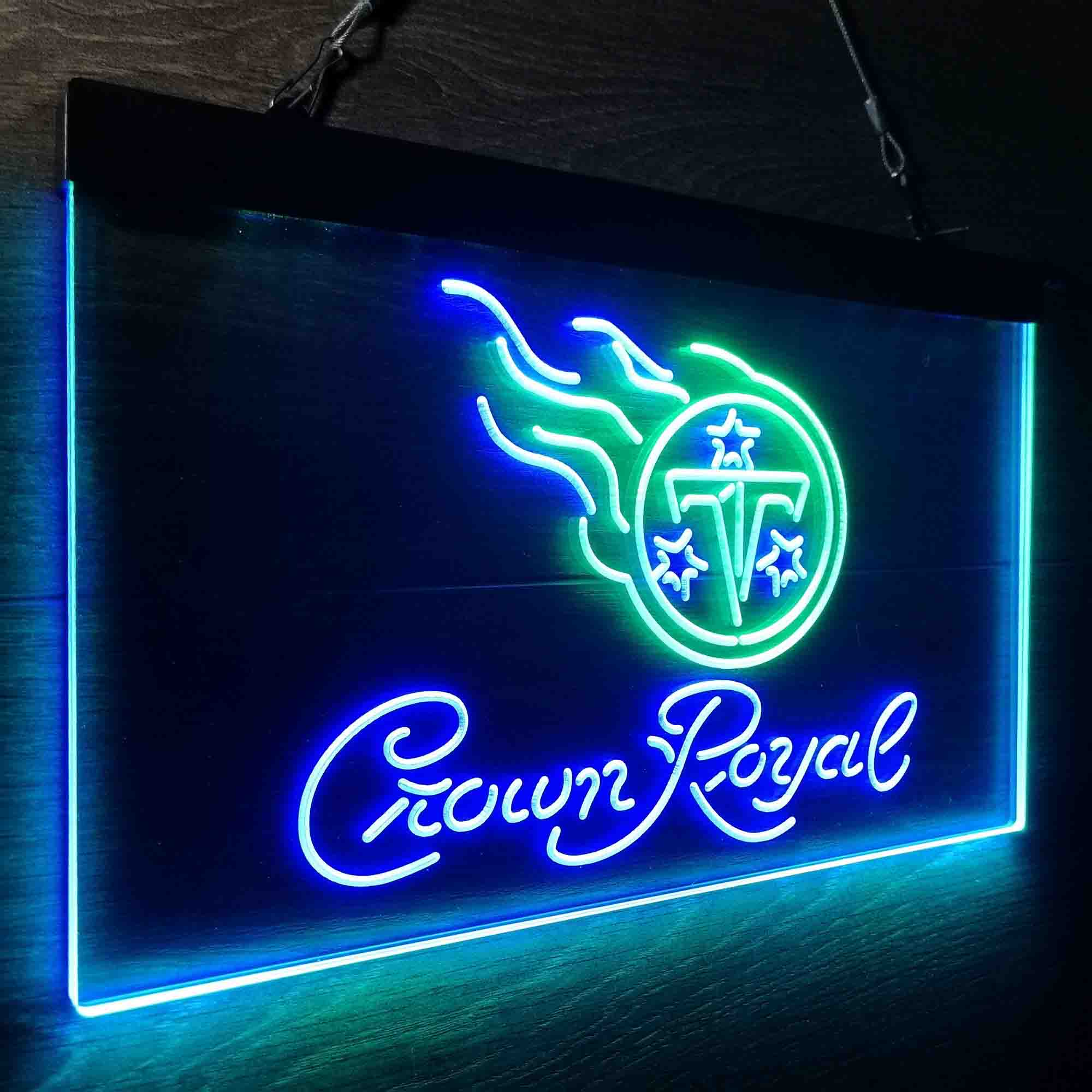 Tennessee Titans Crown Royal Neon-Like LED Sign - ProLedSign