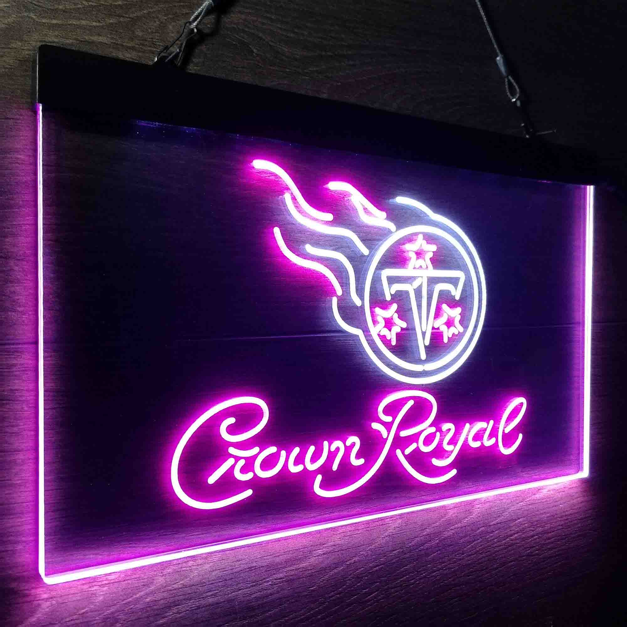 Tennessee Titans Crown Royal Neon-Like LED Sign - ProLedSign