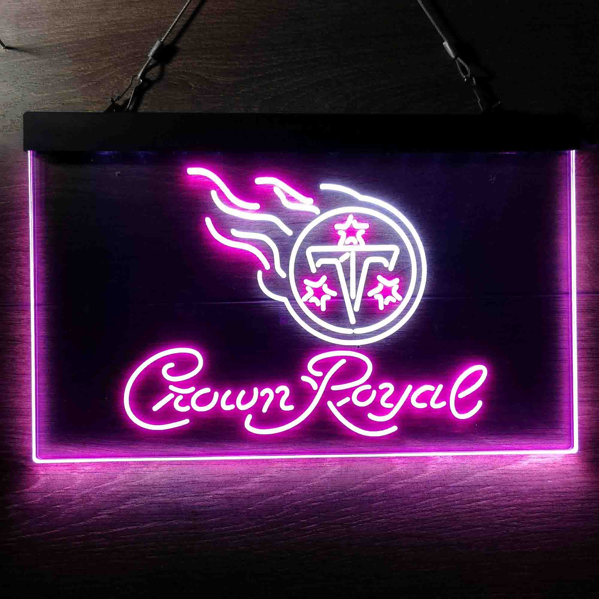 Tennessee Titans Crown Royal Neon-Like LED Sign - ProLedSign