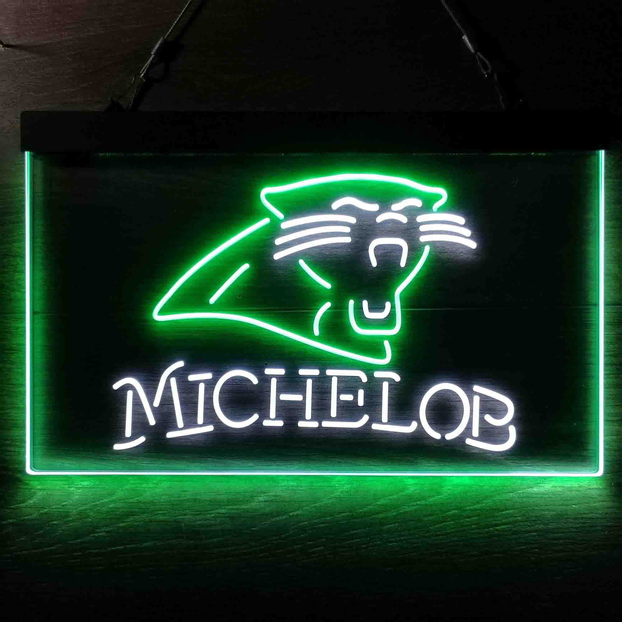 Michelob Bar Carolina Panthers Est. 1995 Neon-Like LED Sign