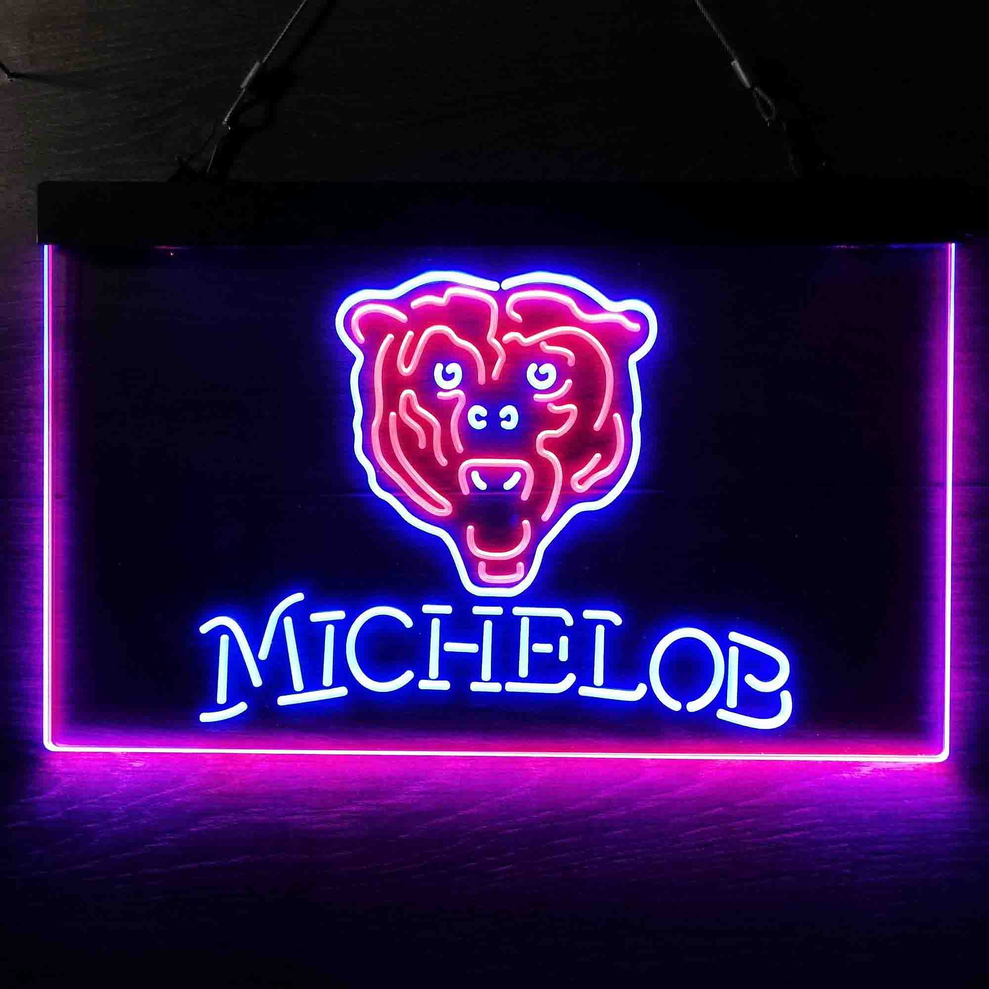 Michelob Bar Chicago Bears Est. 1920 Neon-Like LED Light Sign