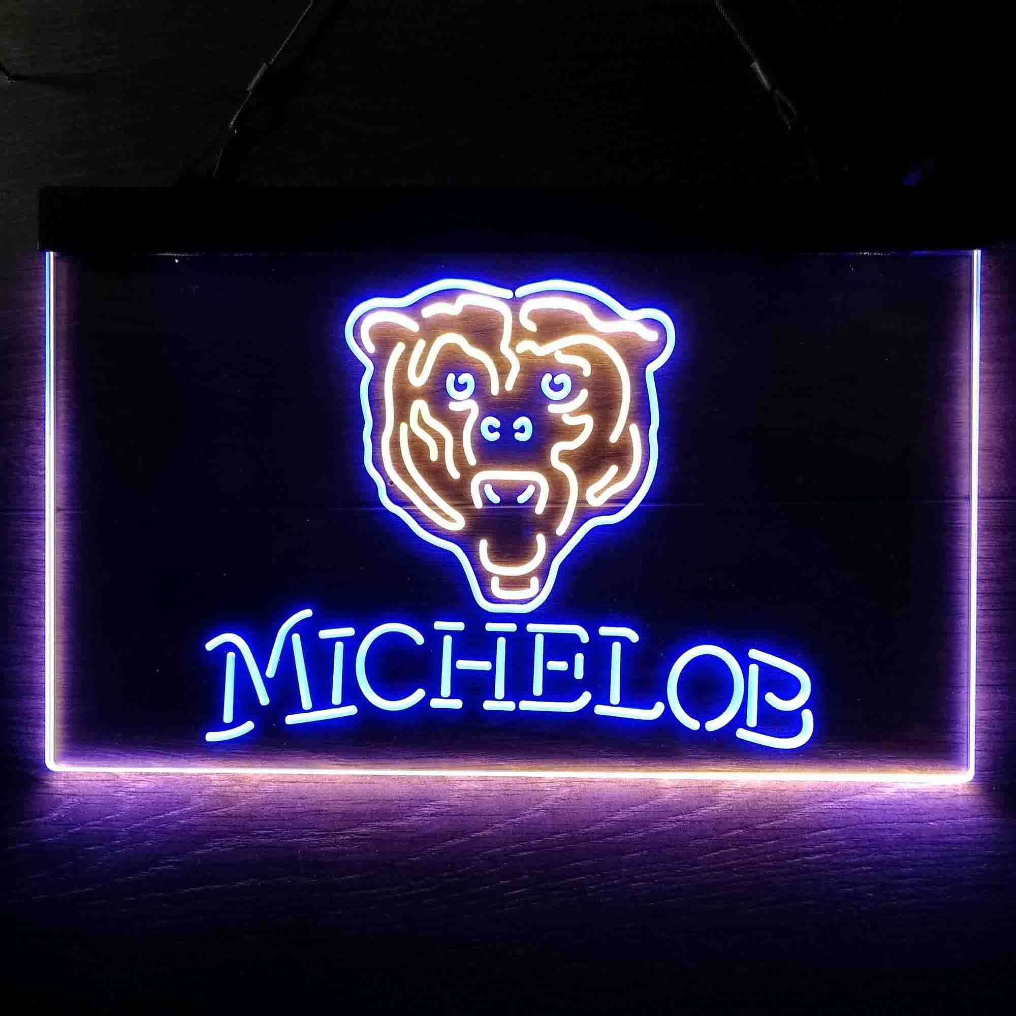 Michelob Bar Chicago Bears Est. 1920 Neon-Like LED Sign