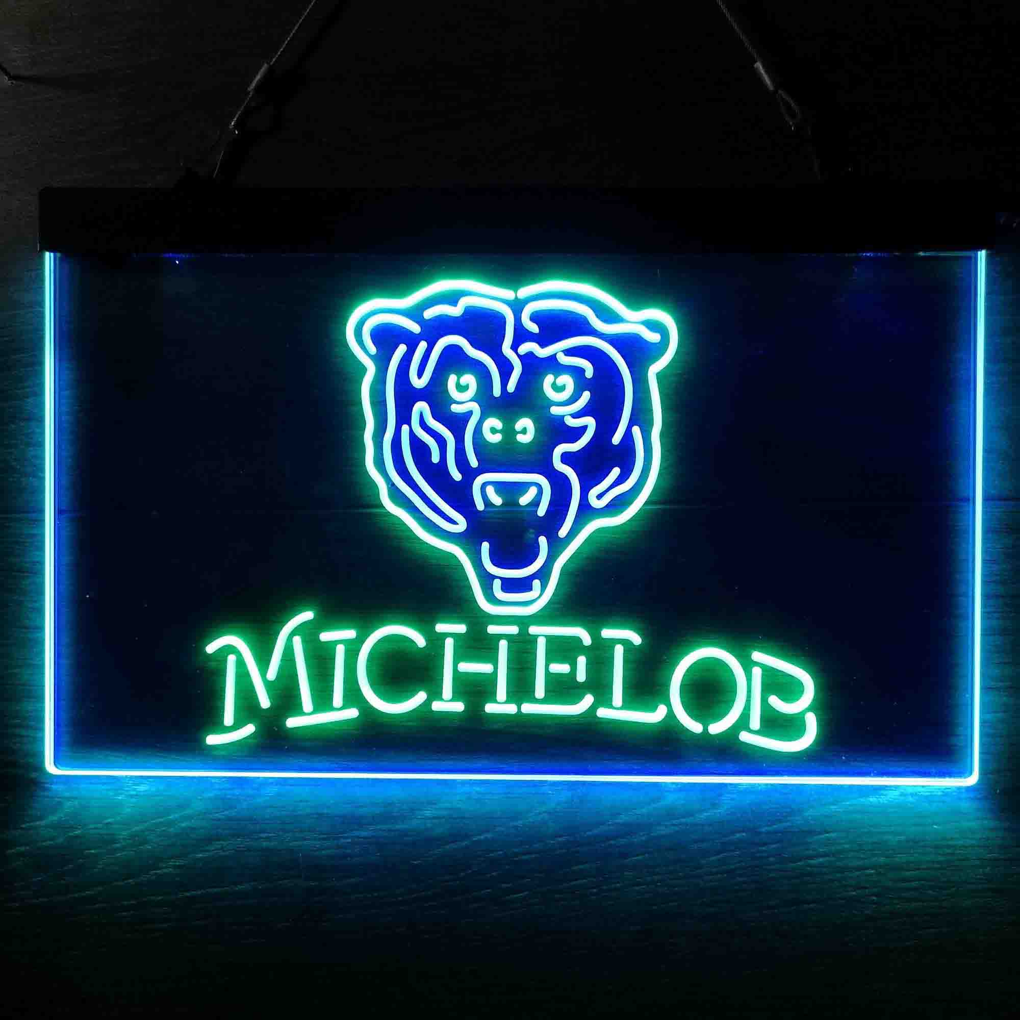 Michelob Bar Chicago Bears Est. 1920 Neon-Like LED Light Sign