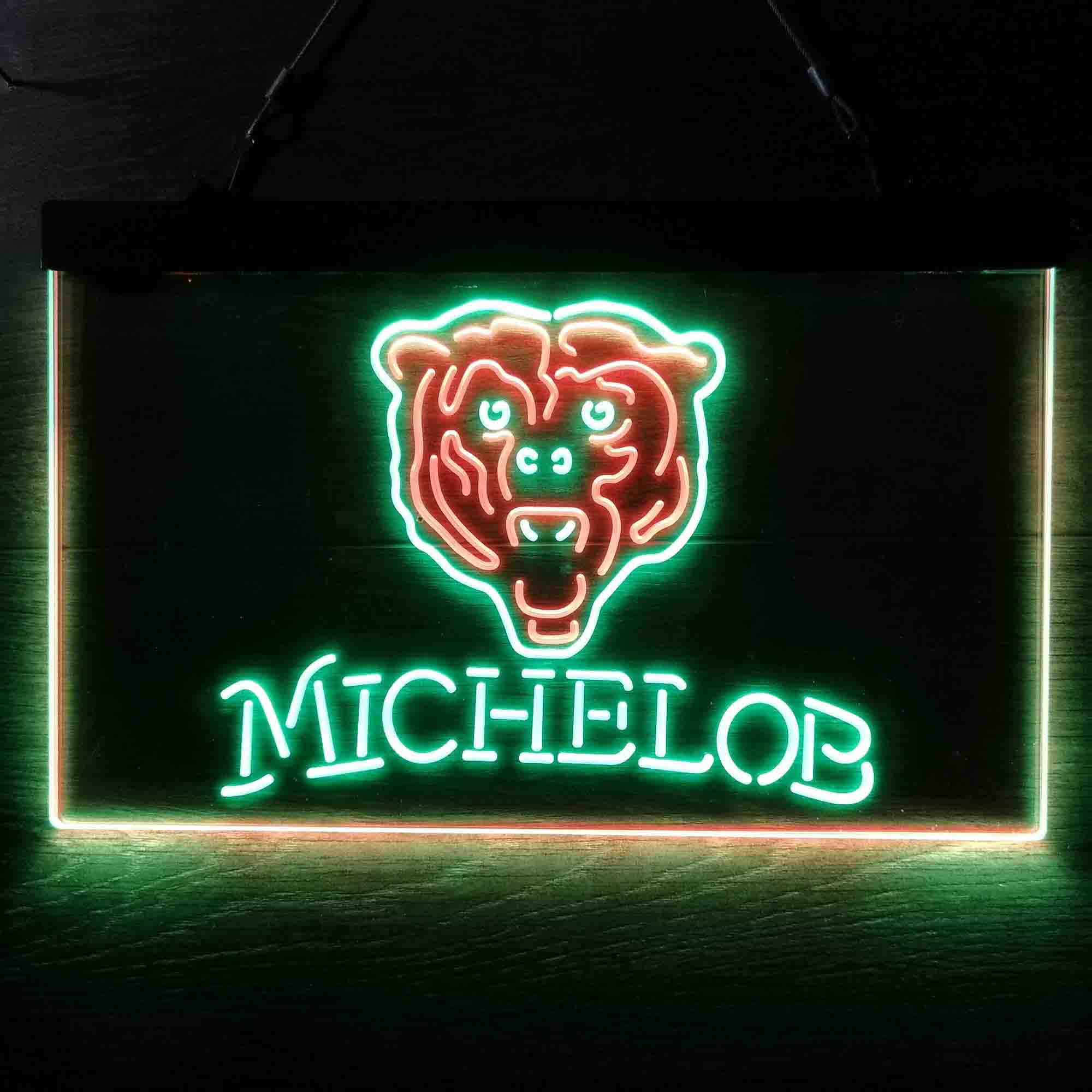 Michelob Bar Chicago Bears Est. 1920 Neon-Like LED Light Sign