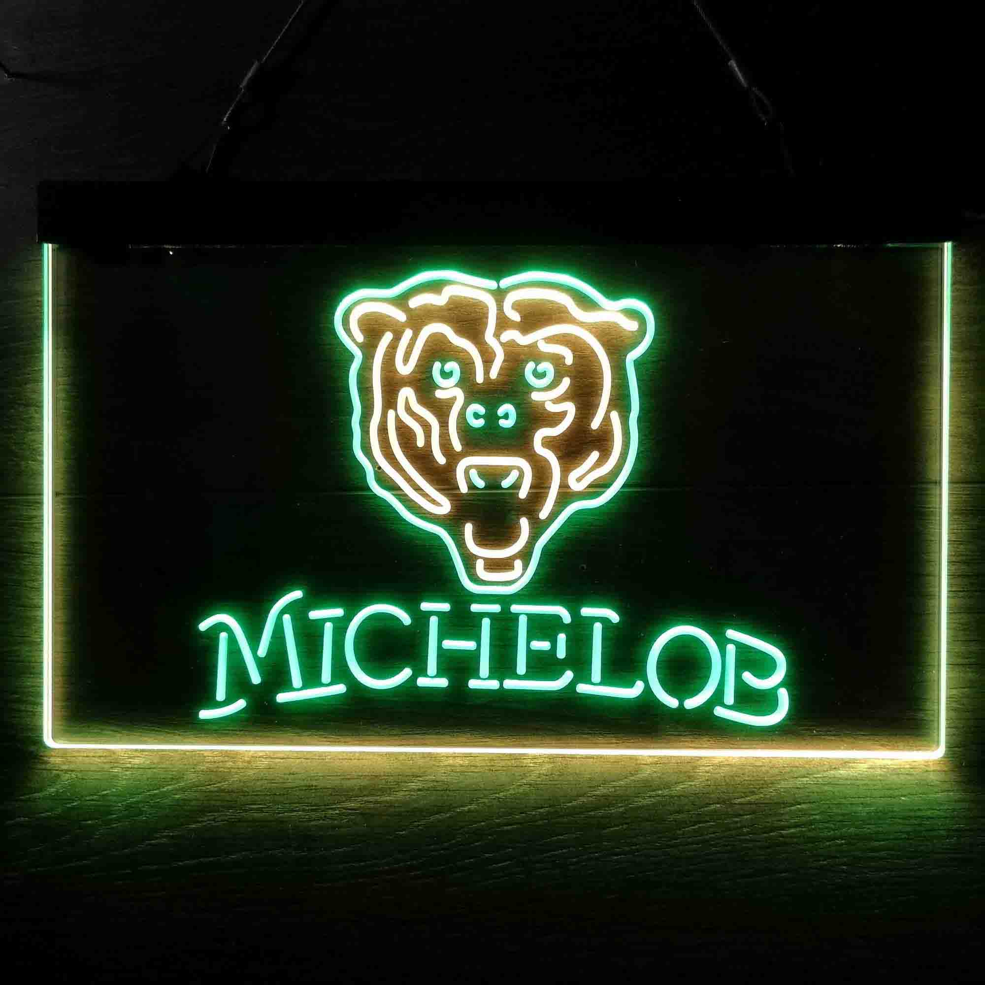 Michelob Bar Chicago Bears Est. 1920 Neon-Like LED Light Sign