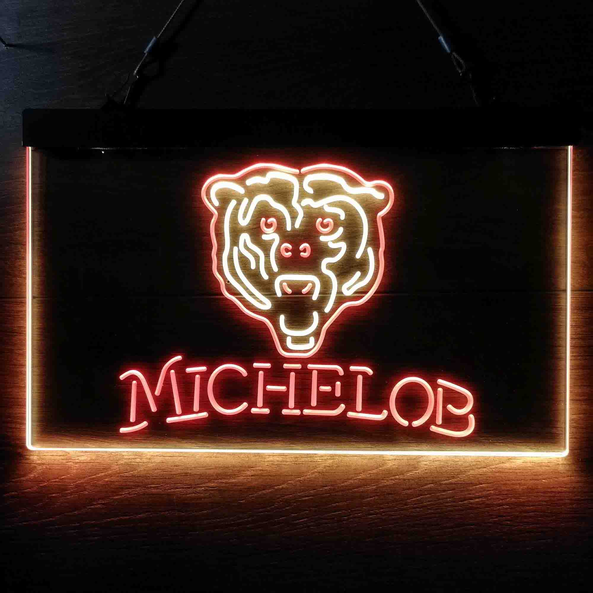 Michelob Bar Chicago Bears Est. 1920 Neon-Like LED Light Sign