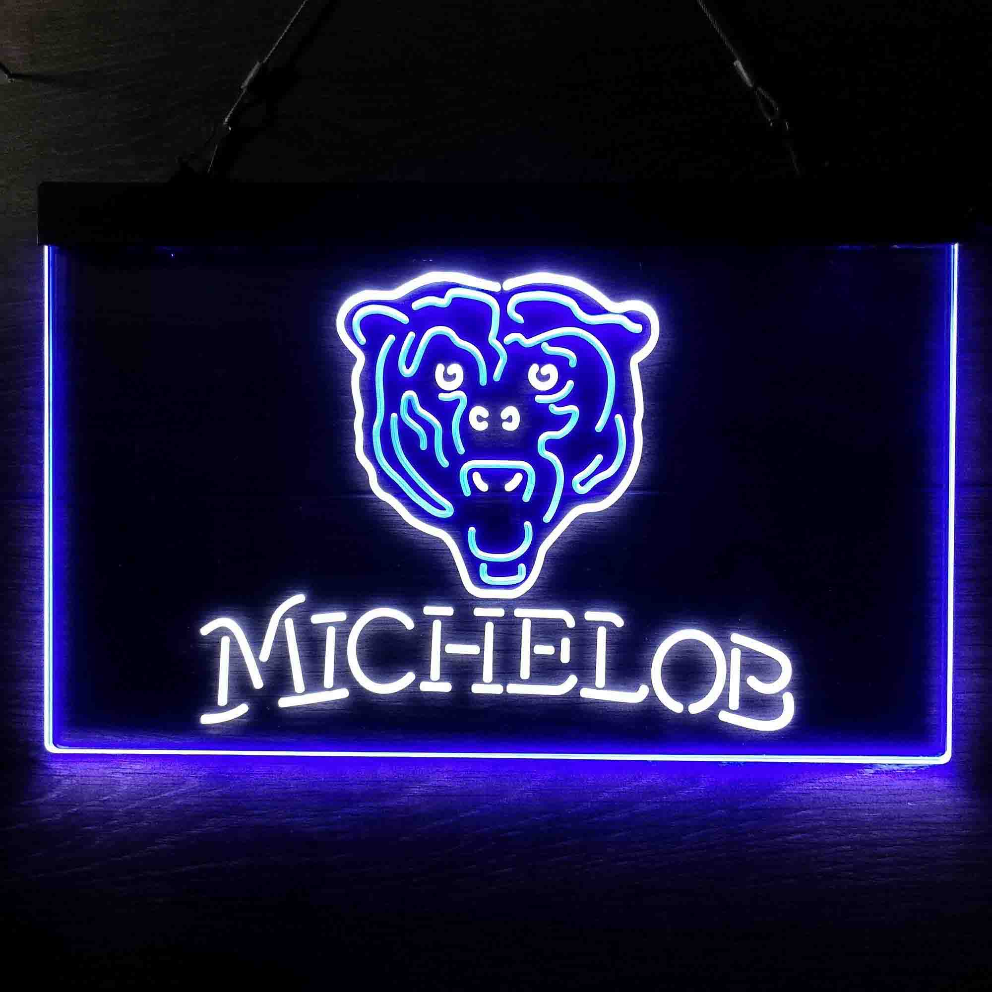 Michelob Bar Chicago Bears Est. 1920 Neon-Like LED Light Sign