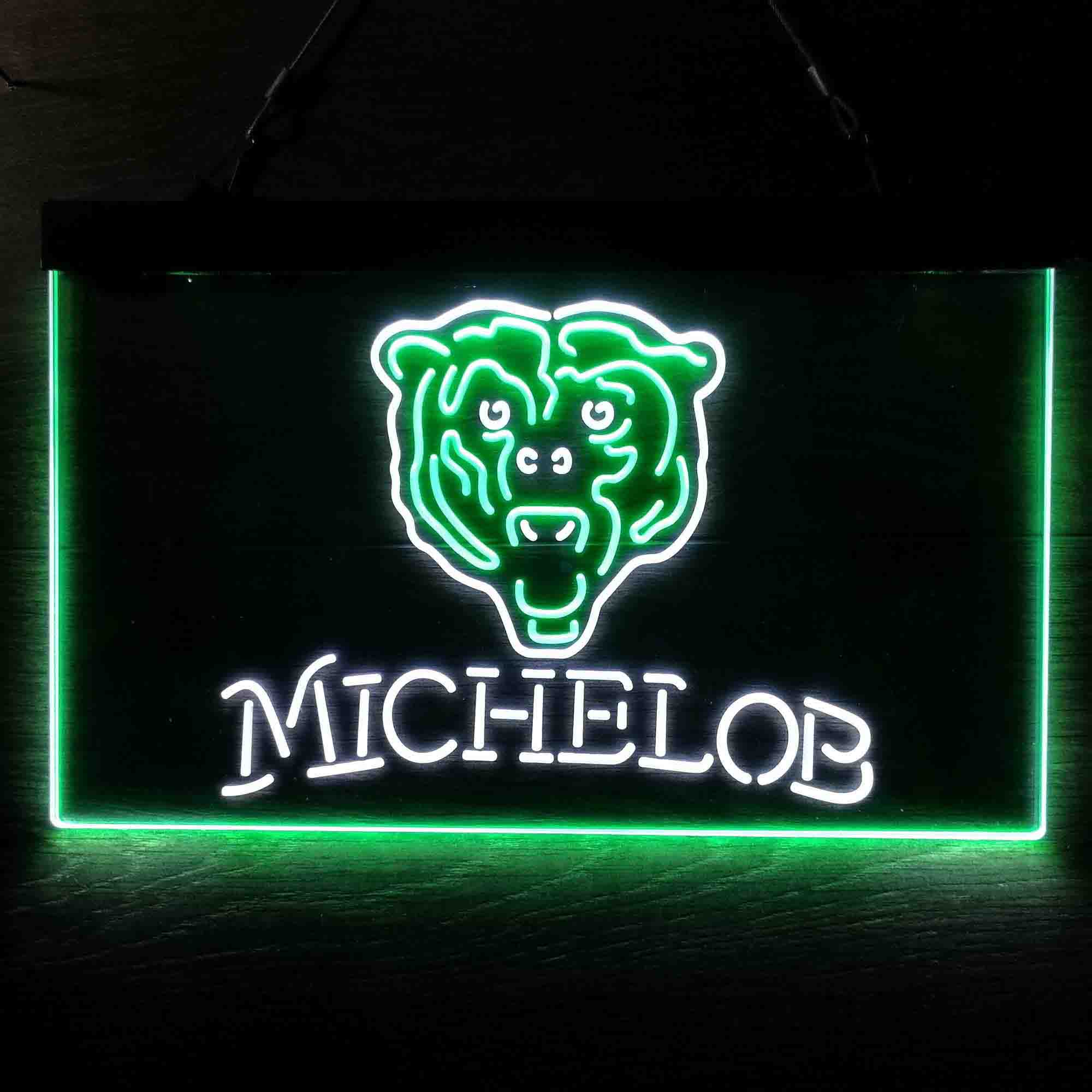 Michelob Bar Chicago Bears Est. 1920 Neon-Like LED Light Sign