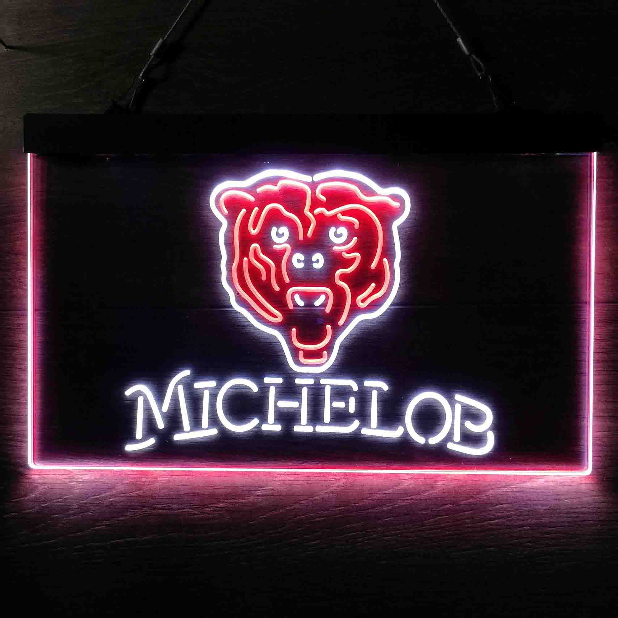 Michelob Bar Chicago Bears Est. 1920 Neon-Like LED Light Sign