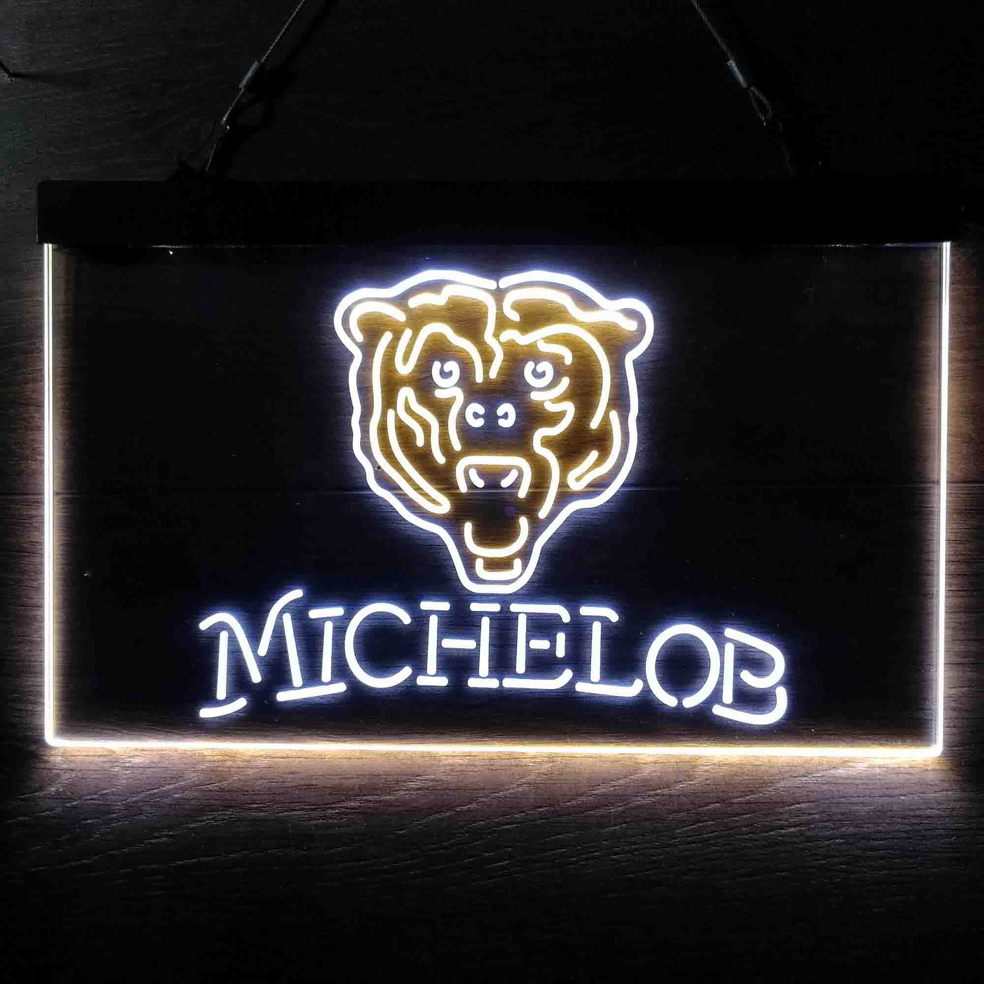 Michelob Bar Chicago Bears Est. 1920 Neon-Like LED Light Sign